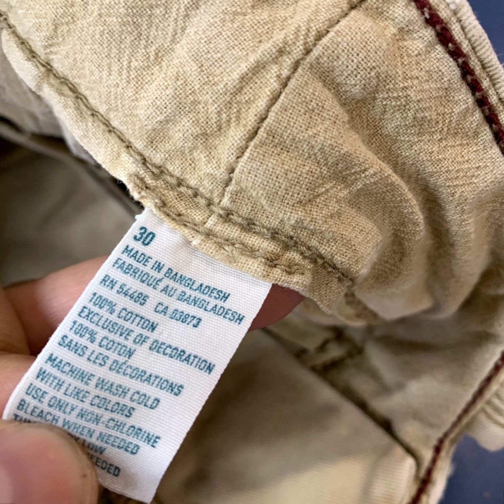 American Eagle Outfitters American Eagle Cargo Shorts Mens 30x10.5 Khaki Military Utility Baggy Size US 30 / EU 46 - 4 Thumbnail