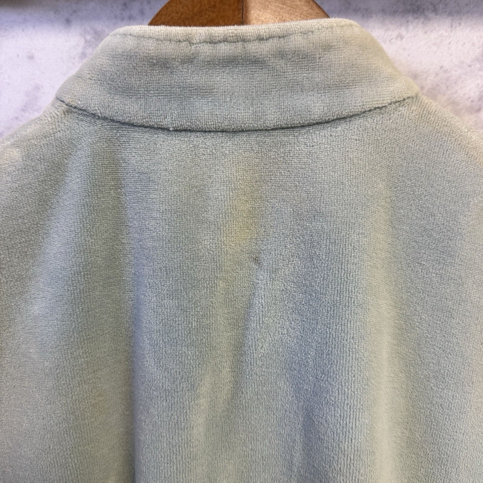 Vintage Vintage Velour Sweatshirt 1980s Short Sleeve 1/4 Zip Size M / US 6-8 / IT 42-44 - 8 Thumbnail