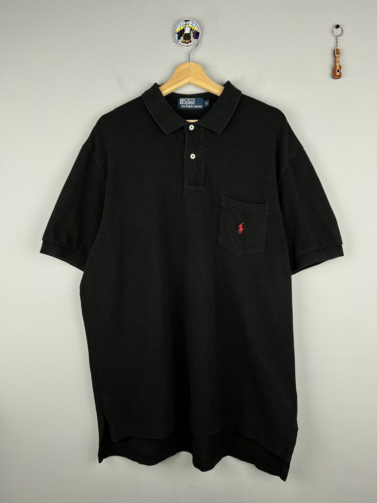 Polo Ralph Lauren × Vintage Polo Ralph Lauren Classic black pocket polo t shirt Size US XL / EU 56 / 4 - 1 Thumbnail