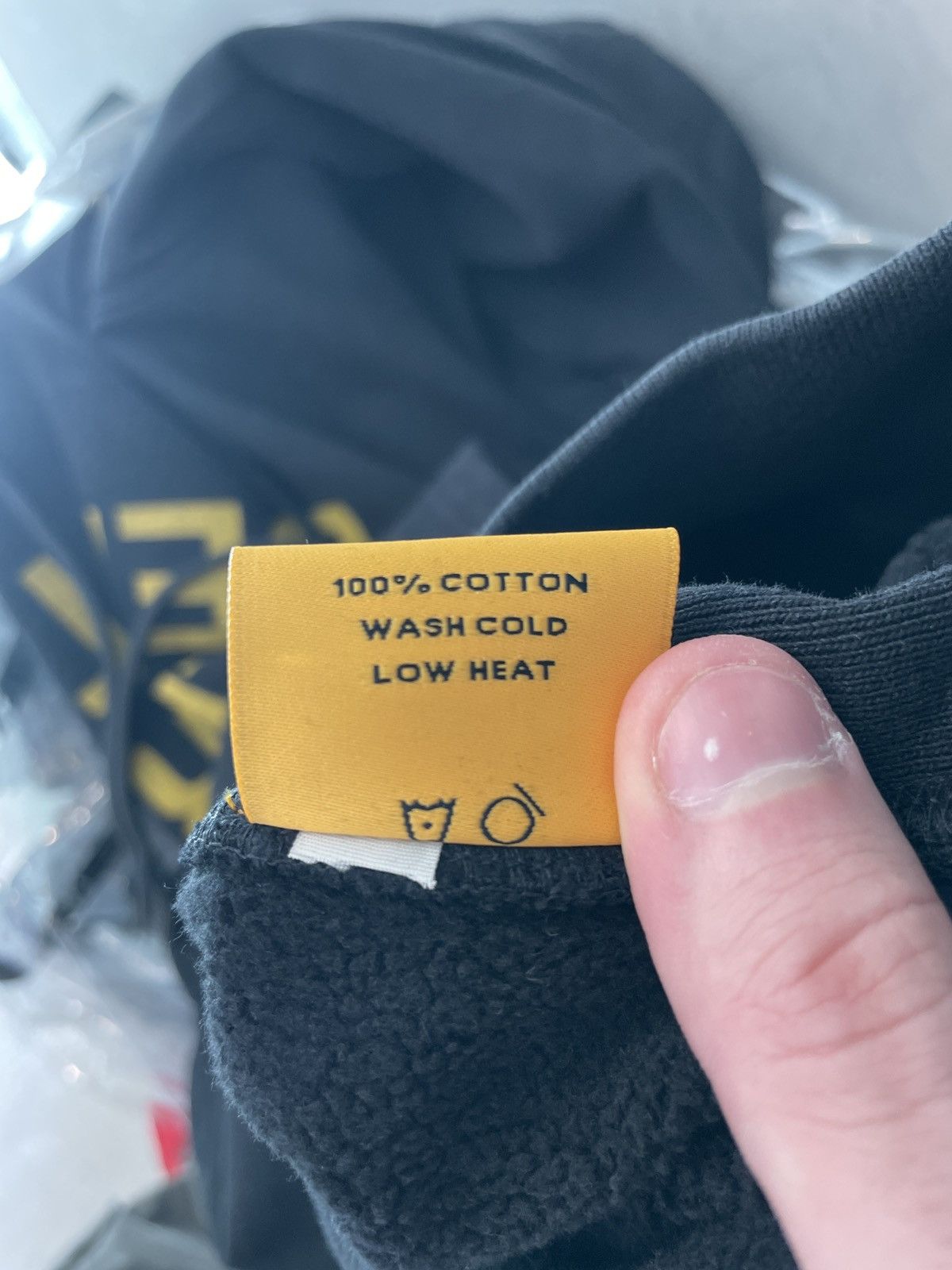 Gallery Dept. Gallery Dept. Yellow Reverse Logo Hooded Sweatshirt Black L Size US L / EU 52-54 / 3 - 7 Thumbnail