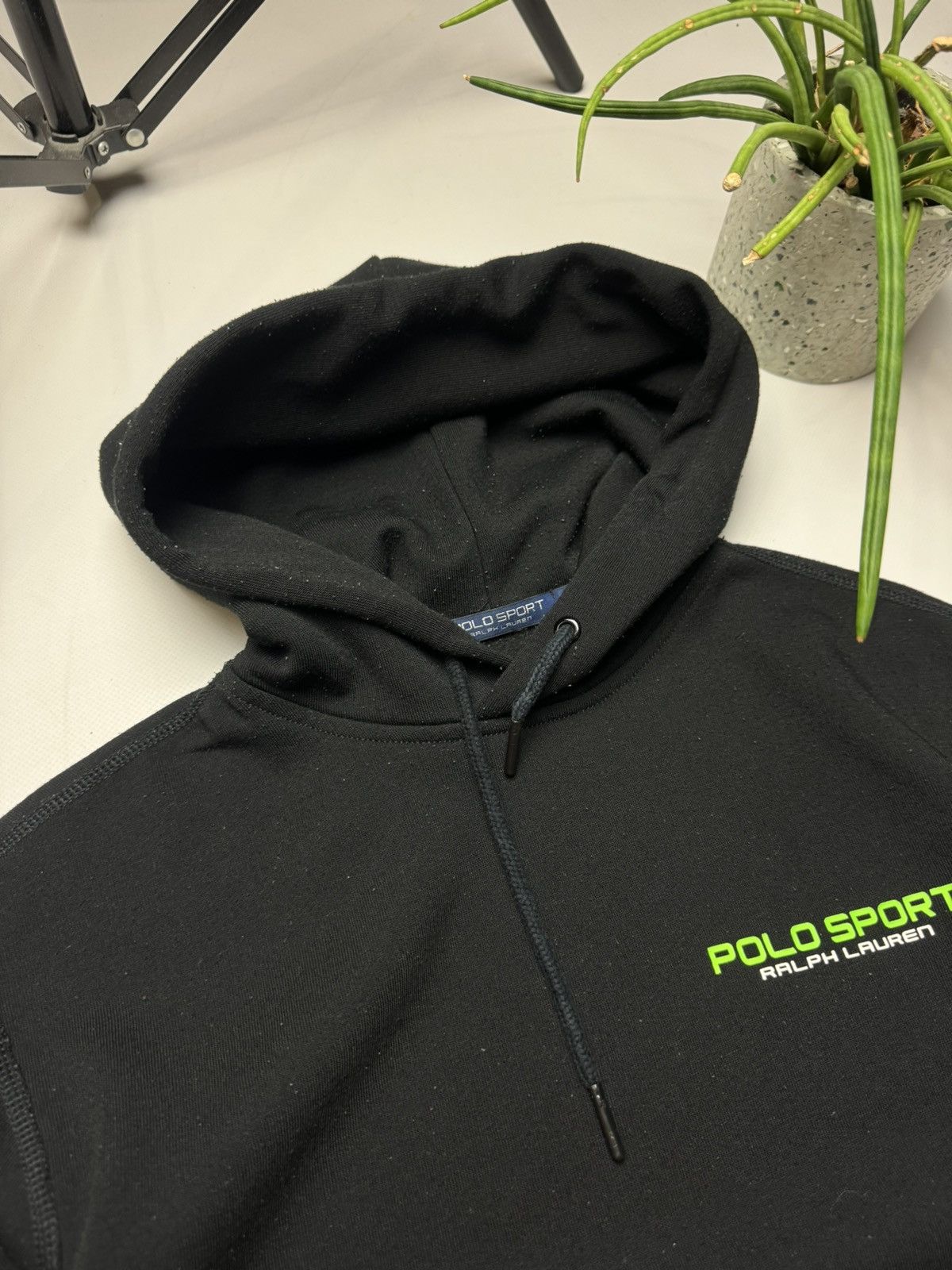 Polo Ralph Lauren × Vintage Rare vintage Polo Ralph Lauren Sport hoodie black y2k Size US S / EU 44-46 / 1 - 4 Thumbnail