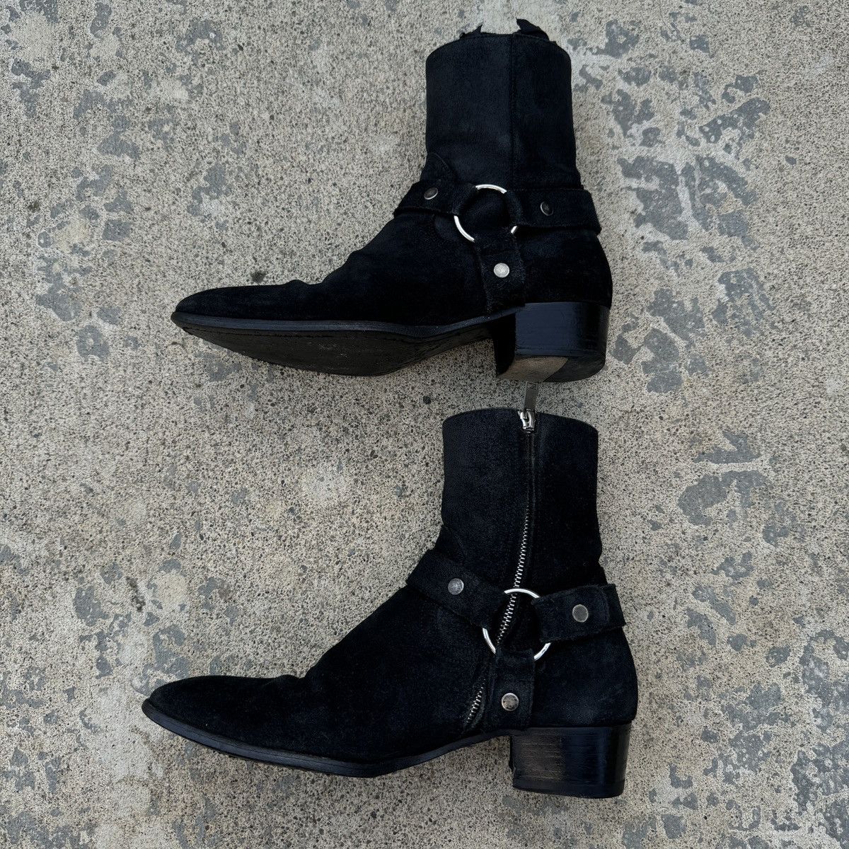 Saint Laurent Paris × Yves Saint Laurent SLP Saint Laurent Paris Wyatt Harness Boots Size US 9.5 / EU 42-43 - 3 Thumbnail