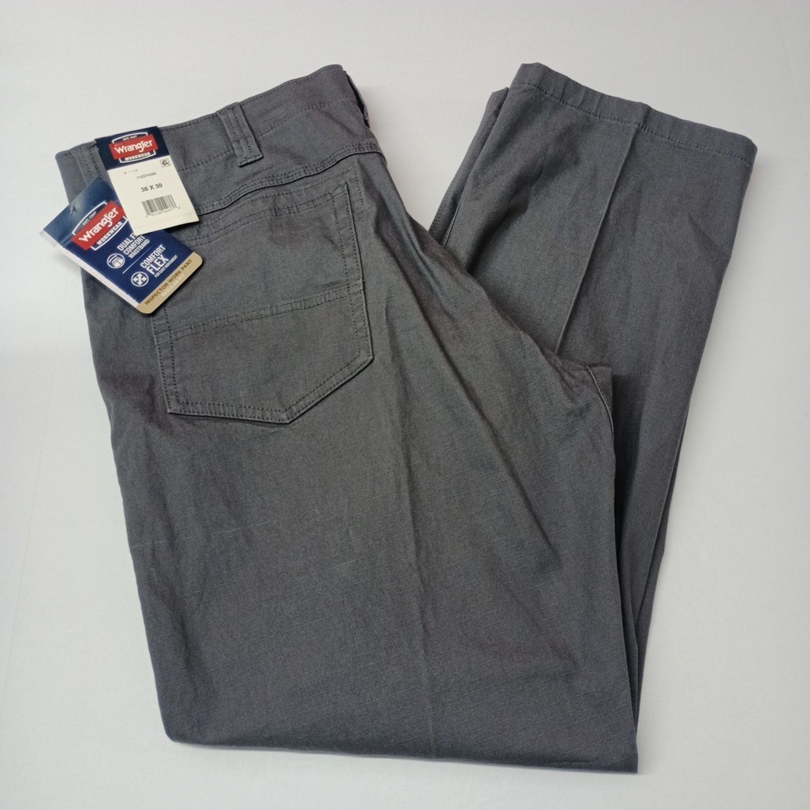 Wrangler Wrangler Inspector Ripstop Work Pants Men's 36x30 Gray Size US 36 / EU 52 - 1 Thumbnail