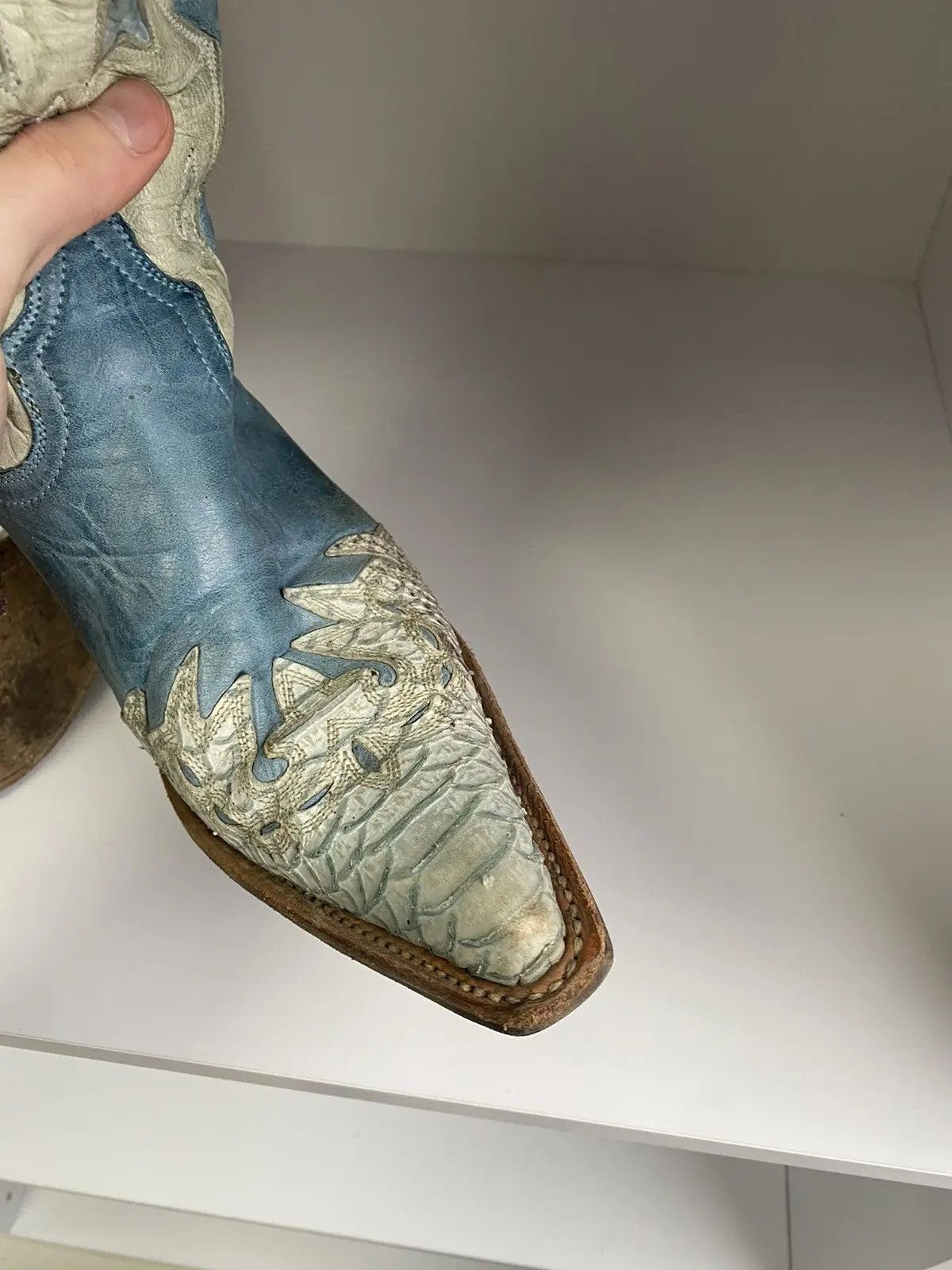 Sancho Boots × Vintage Vintage Sancho Cowboy Western Women’s Boots Size US 7 / IT 37 - 12 Thumbnail
