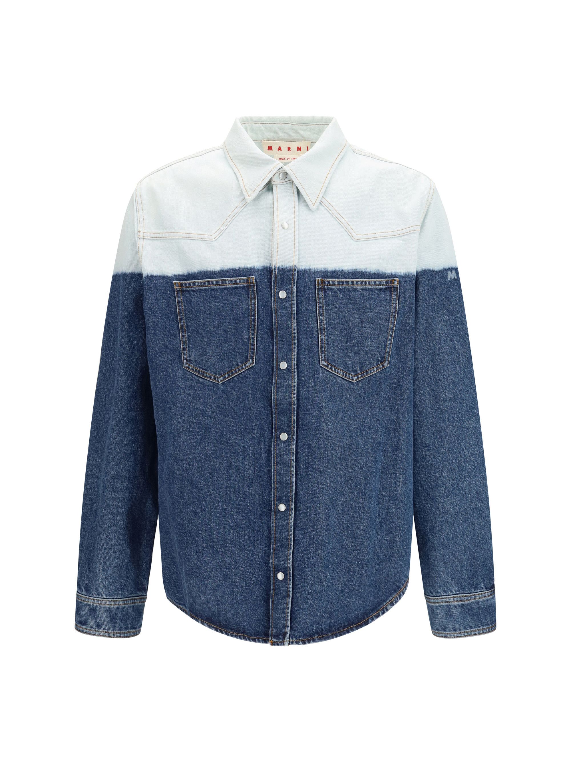 Marni Dip-dye denim Shirt Size US M / EU 48-50 / 2 - 1 Thumbnail