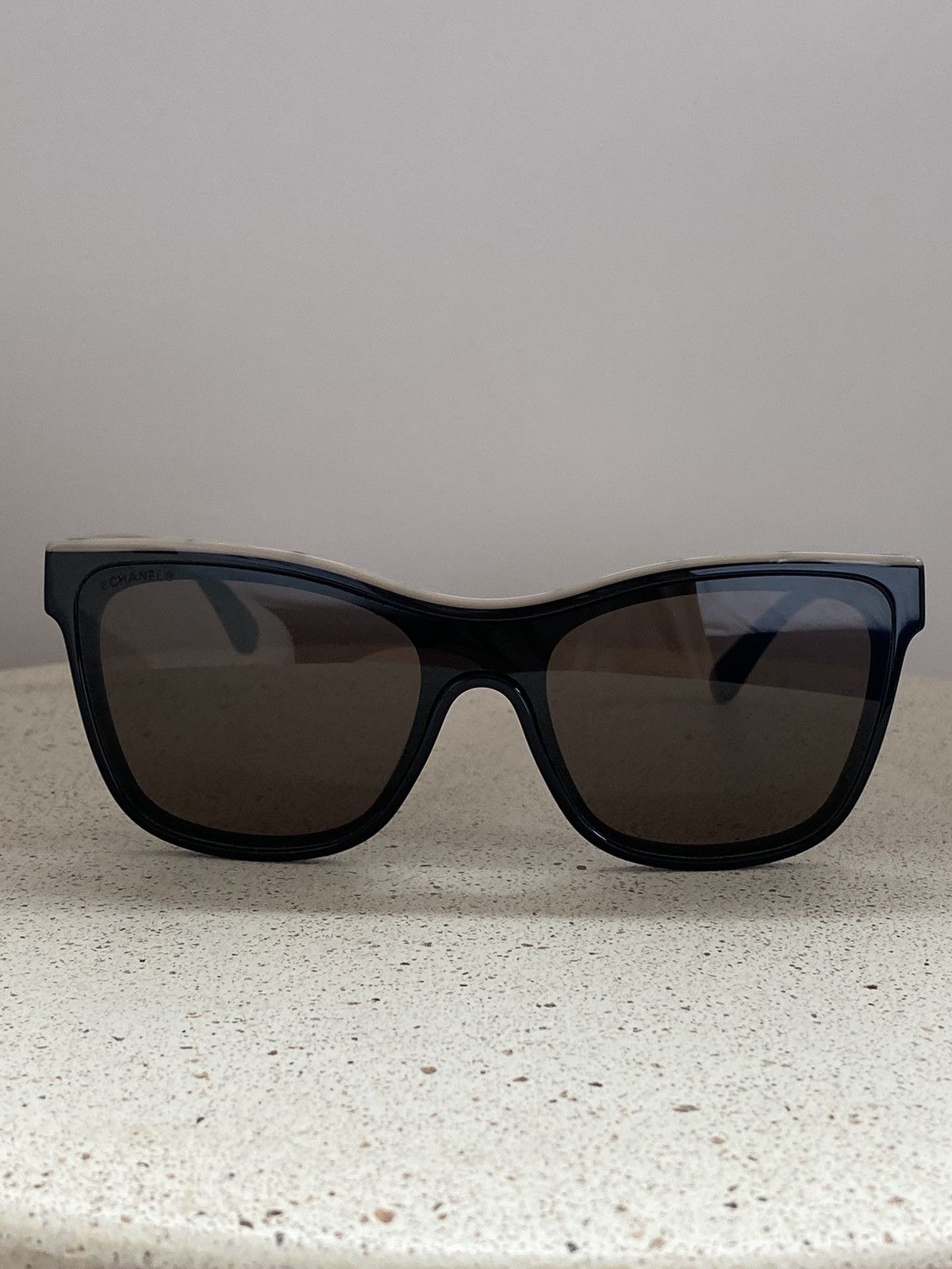 CHANEL CC Logo 5418-A Sunglasses Black