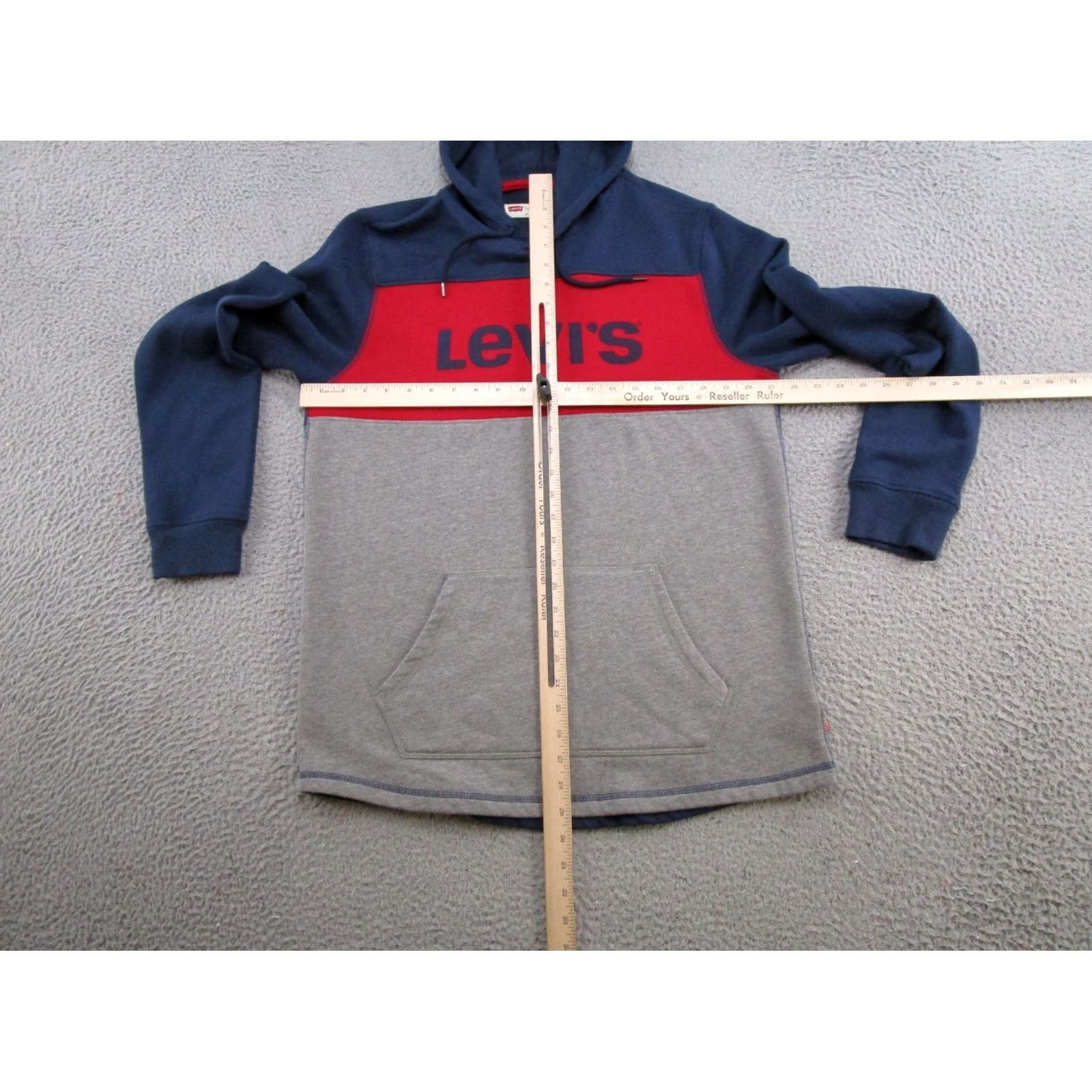 Levi's Levi's Colorblock Pullover Hoodie Mens Size L Multicolor Logo Hoodie All Seasons Winter Spring Fall Sports Mens Size US L / EU 52-54 / 3 - 7 Thumbnail