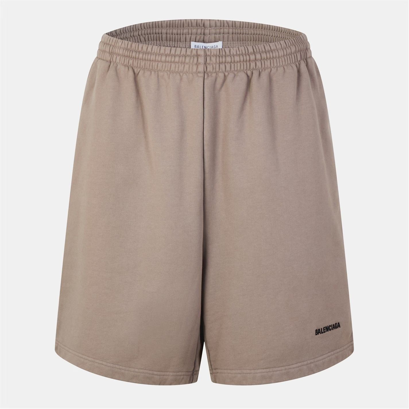 Balenciaga o1g2r1mq0226 Contemporary Fit Fleece Jogger Shorts In Taupe Size US 30 / EU 46 - 1 Thumbnail