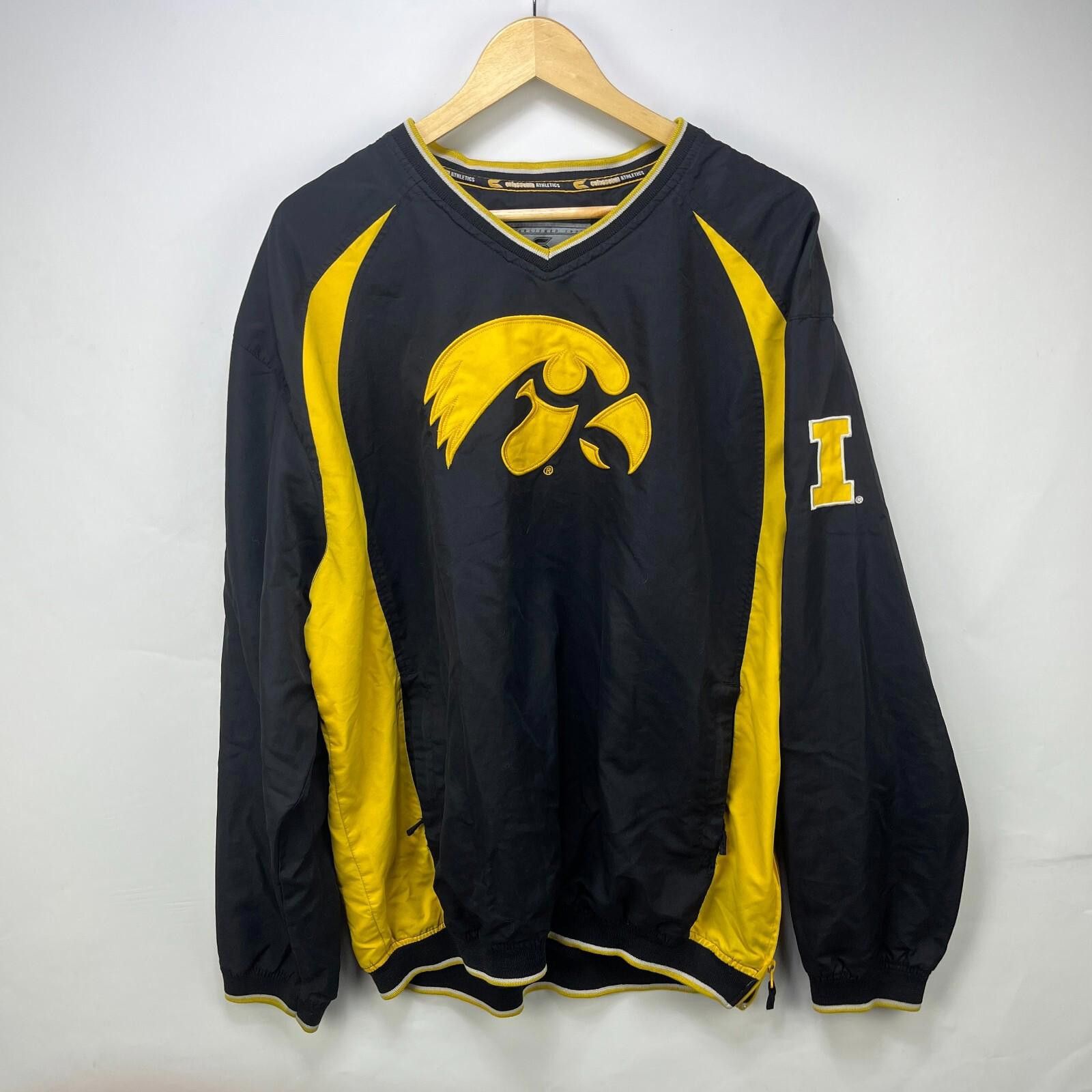 Vintage Iowa Hawkeyes Pullover Windbreaker Jacket 2XL