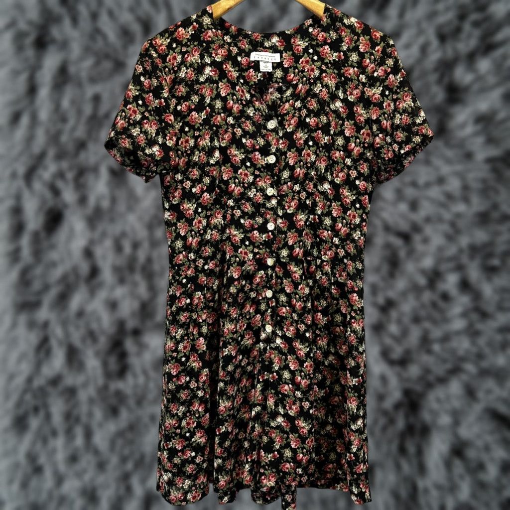 Express Vintage Express Compagnie Internationale Y2K Floral Short Romper 11 Grunge Skate Size 32" / US 10 / IT 46 - 1 Thumbnail