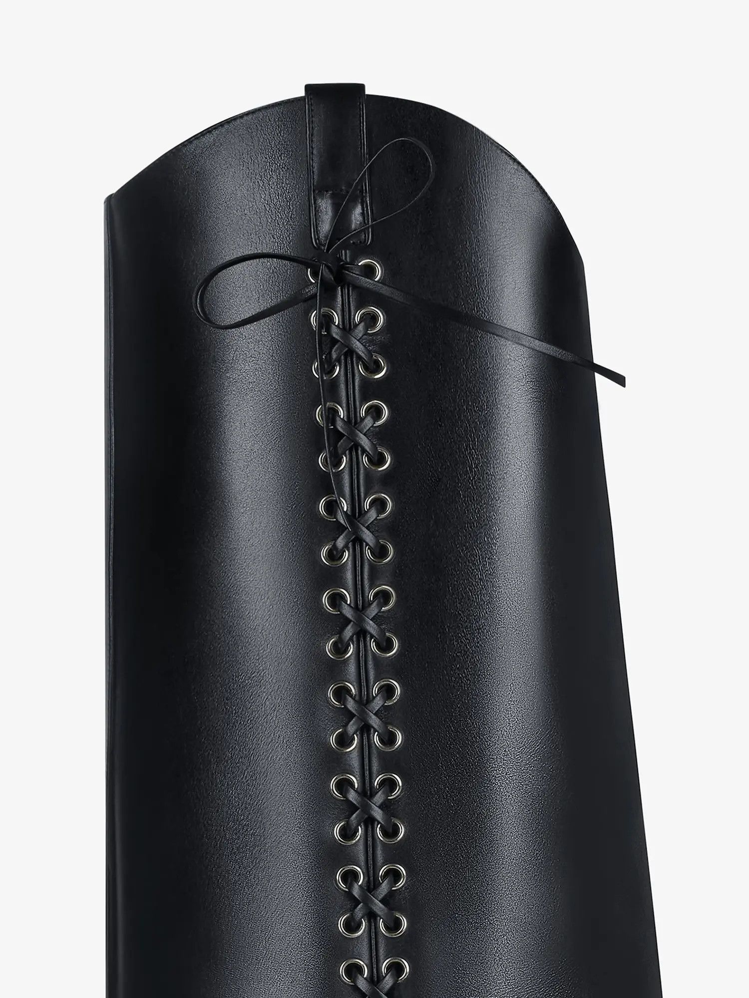 Givenchy o1srvl11e0525 Shark Lock Cowboy High Boots Corset 60mm Black Size US 6 / IT 36 - 4 Thumbnail