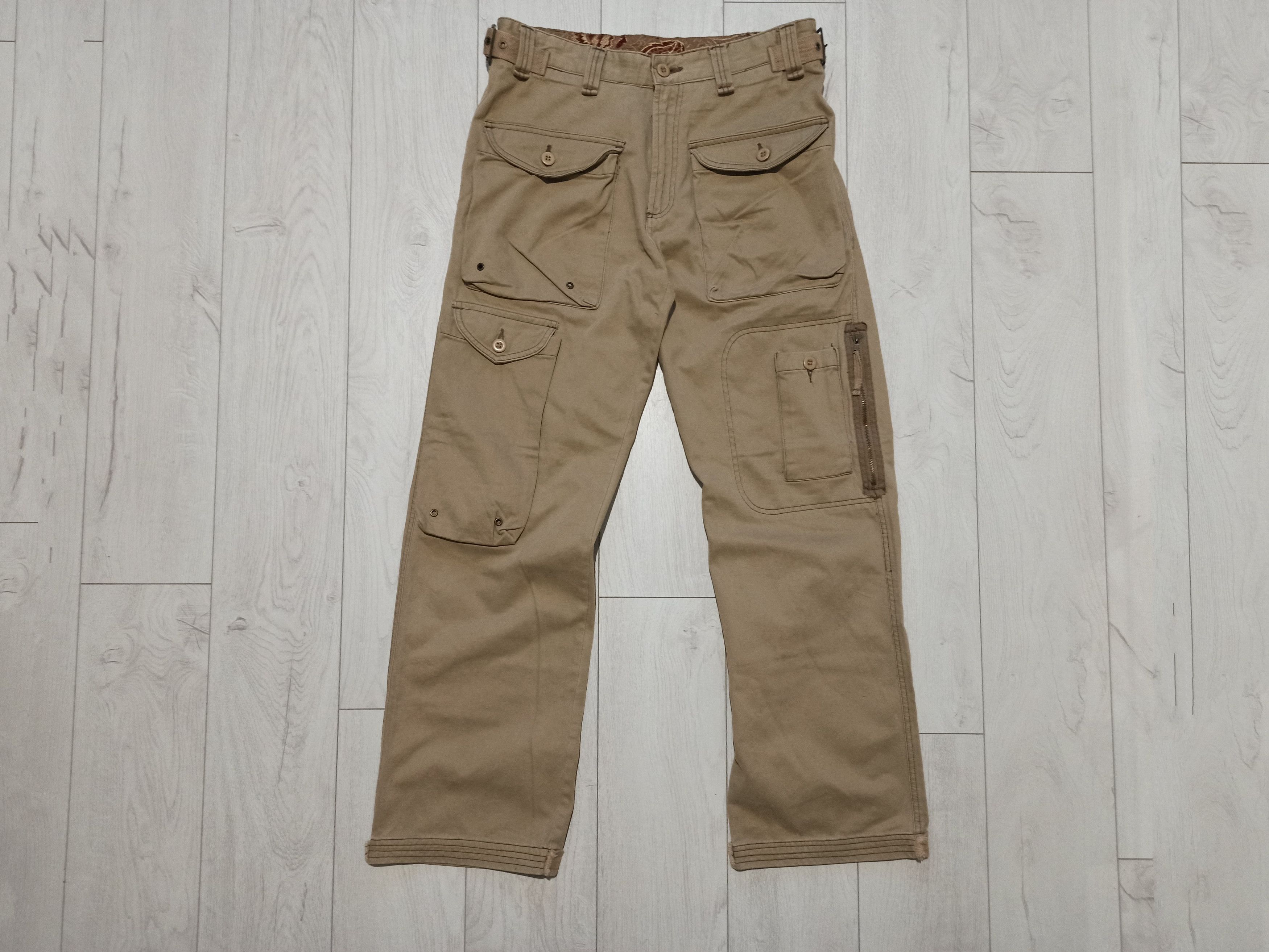 Other Archive Multi Pocket Cargo Pants Technical Utility Khaki 48 Size US 32 / EU 48 - 1 Thumbnail