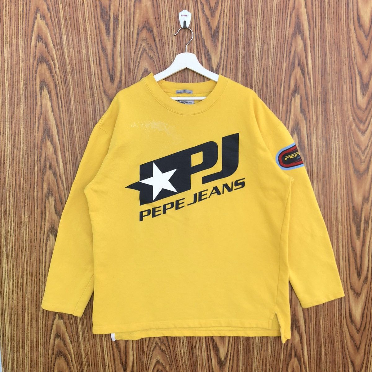 Pepe Jeans Vintage Pepe Jeans Large Logo Sweatshirt Size US L / EU 52-54 / 3 - 1 Thumbnail