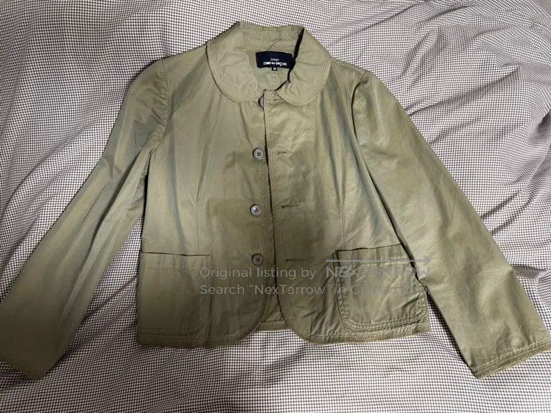 Comme des Garcons Comme des Garcons Olive Green Lightweight Jacket Size M / US 6-8 / IT 42-44 - 2 Thumbnail
