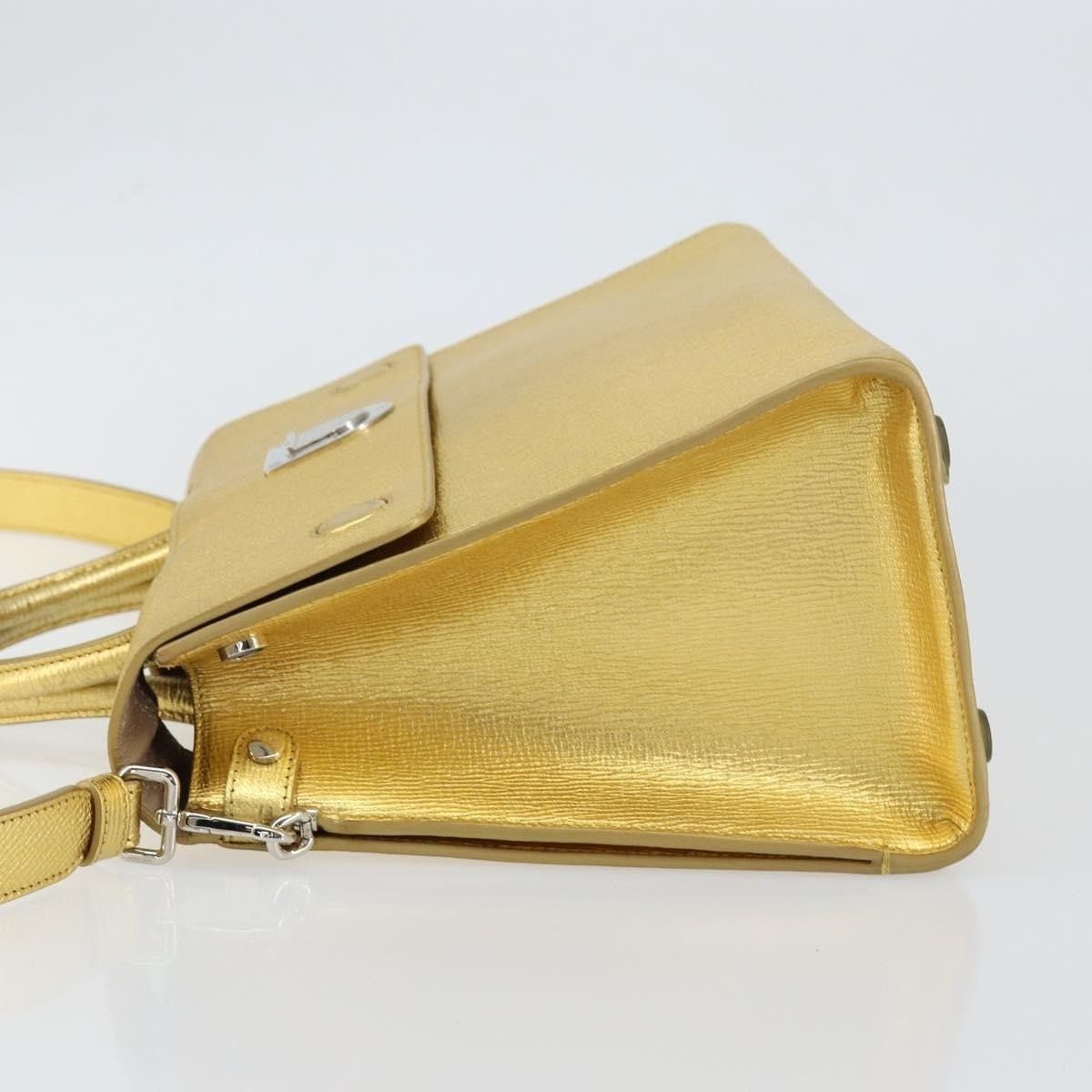 Dior Dior Leather Handbag Gold Size ONE SIZE - 12 Thumbnail