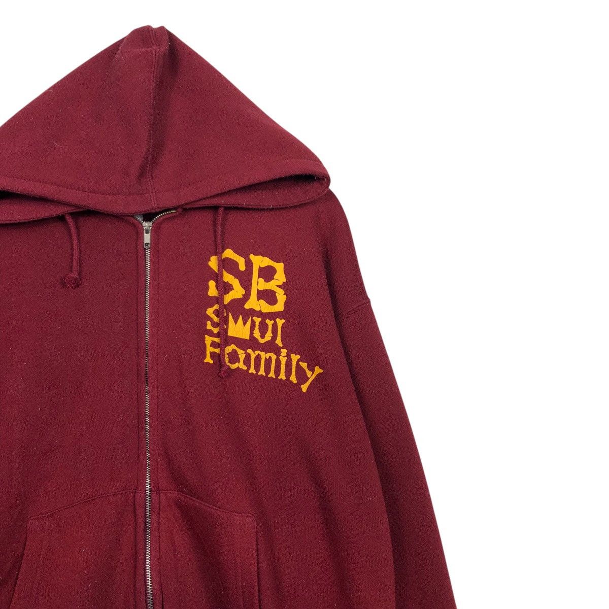 Japanese Brand Vintage Peace Skull Crown Hoodie Maroon Street Punk Graphic Size US L / EU 52-54 / 3 - 7 Thumbnail