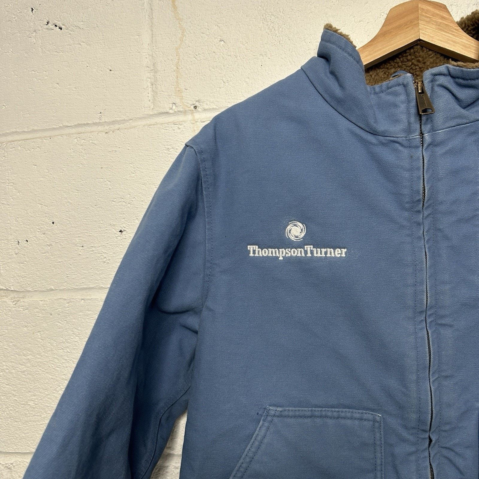 Carhartt Carhartt Sherpa-Lined Canyon Jacket “French Blue” WJ022 FHB Size L / US 10 / IT 46 - 5 Thumbnail