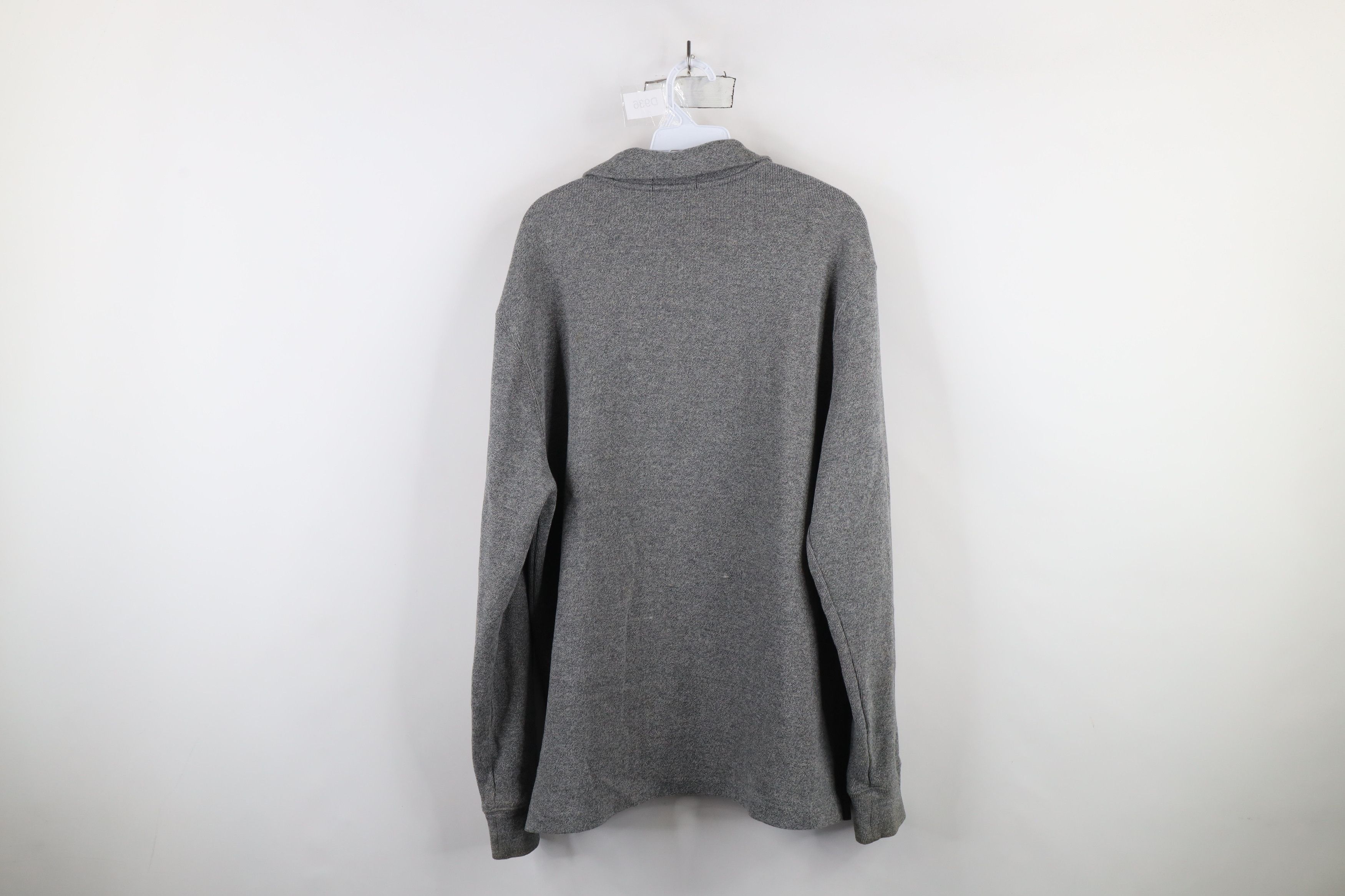 Ralph Lauren × Vintage Vintage Ralph Lauren Knit Half Zip Pullover Sweater Gray Size US L / EU 52-54 / 3 - 9 Thumbnail