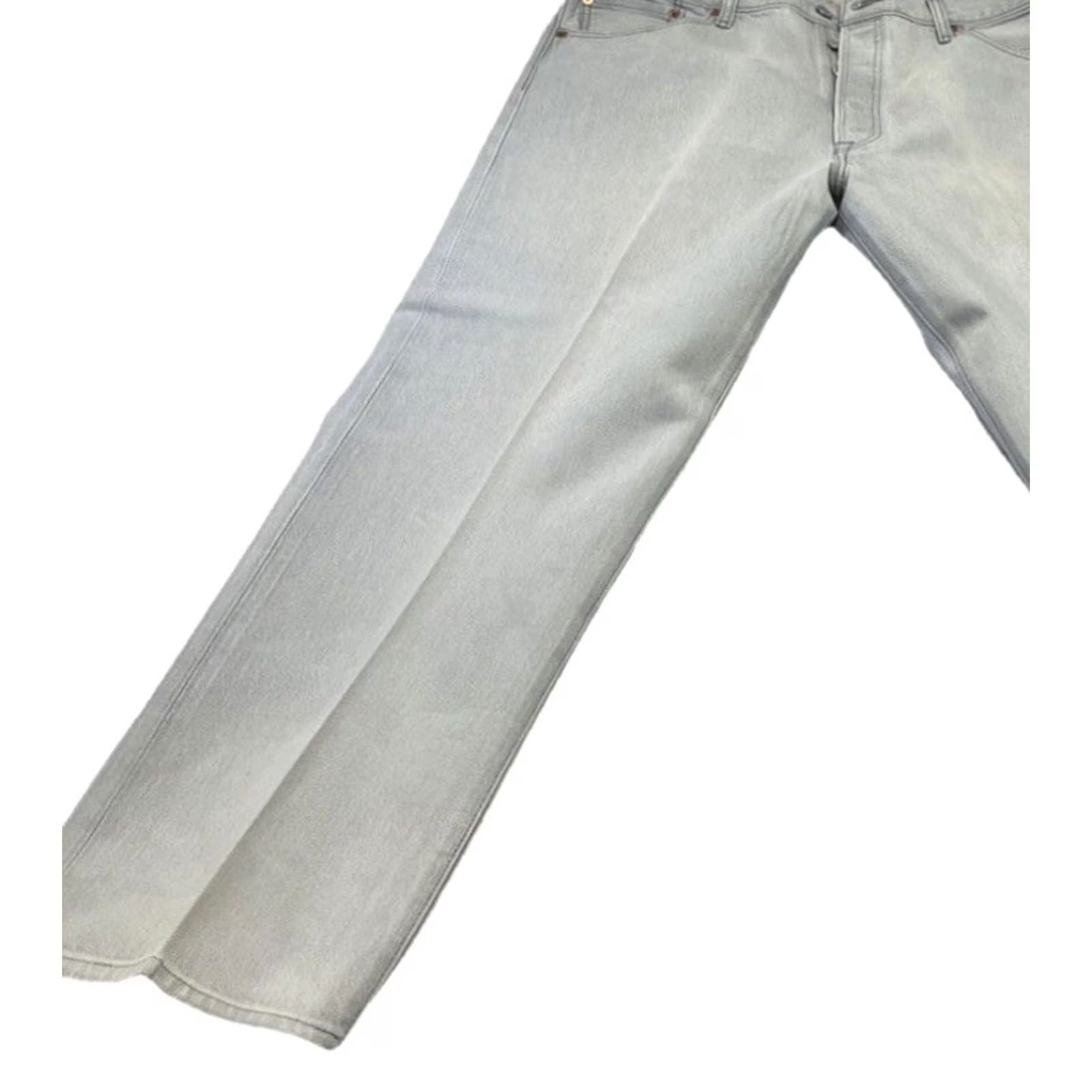 Levi's Levi’s 501 Jeans Gray Faded Straight Button Fly Denim Grunge Men 40x28 Inseam 28in Vintage No Regular 5-Pocket Cotton Denim Bis Size US 40 / EU 56 - 4 Thumbnail