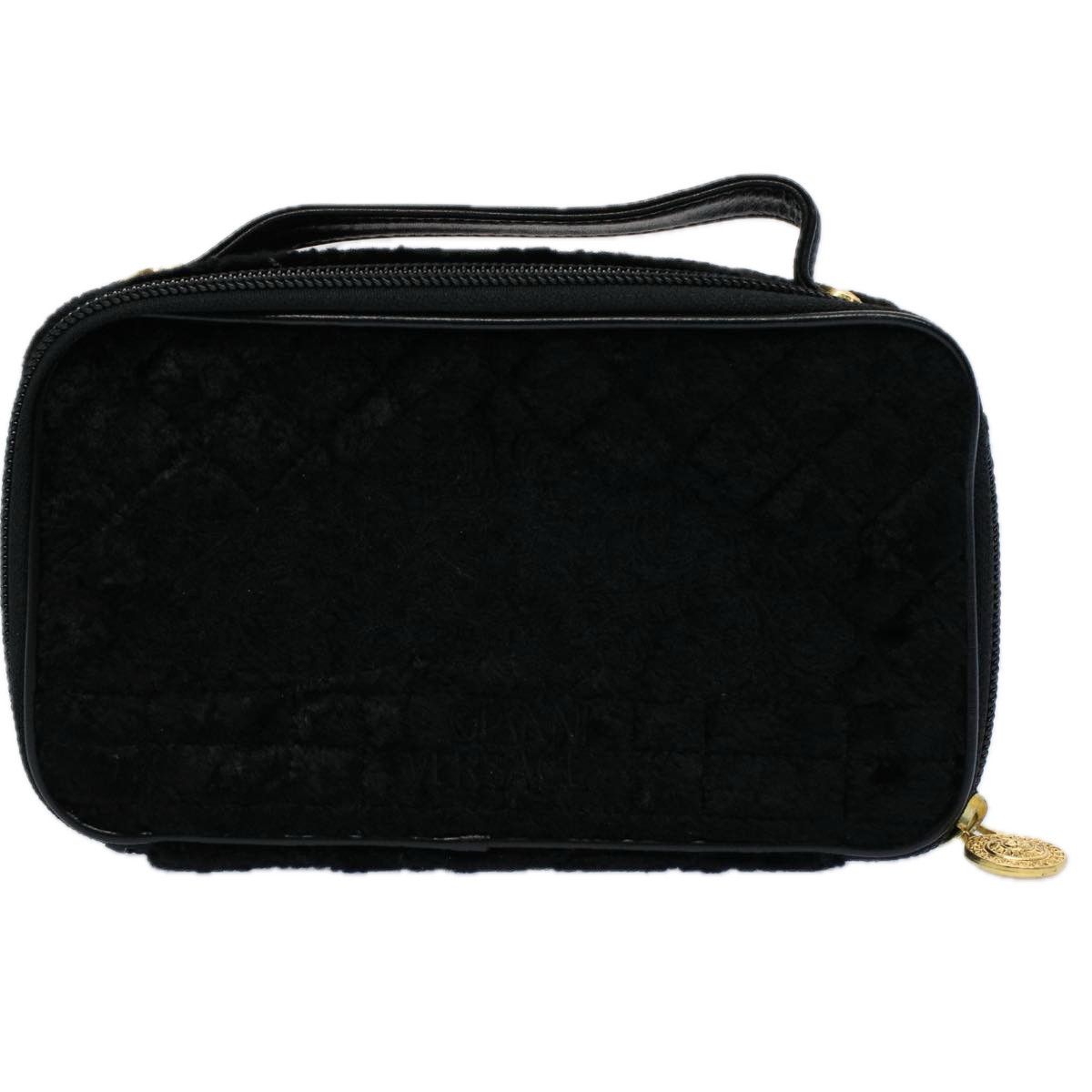 Versace Black Velvet Clutch Bag (Pre-Owned) Size ONE SIZE - 1 Thumbnail