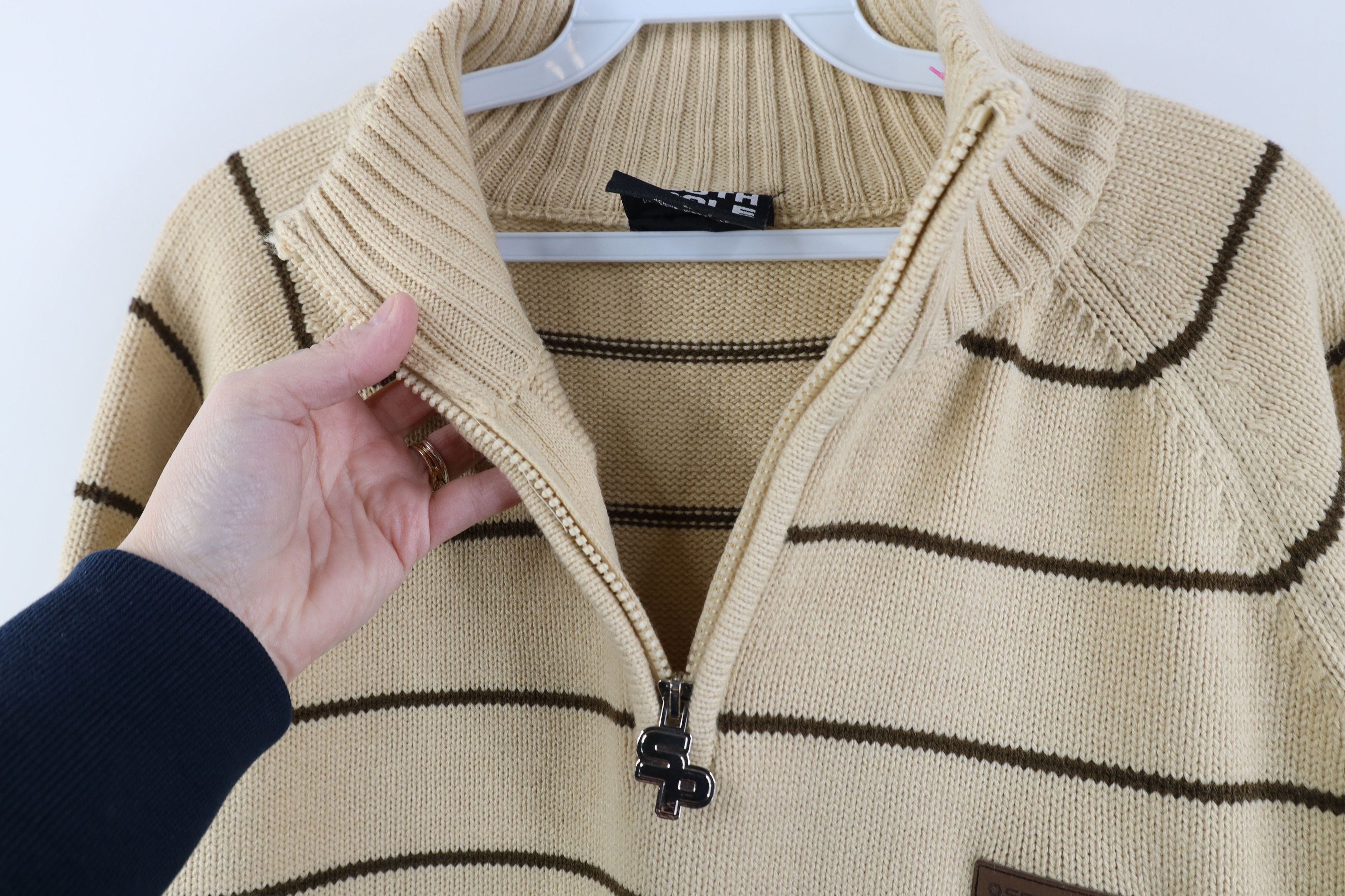 Southpole Vintage 90s Y2K Southpole Striped Half Zip Pullover Sweater Size US XL / EU 56 / 4 - 6 Thumbnail