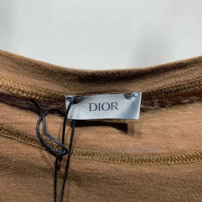 Dior Dior Brown Cotton Men's T-Shirt . Size US XL / EU 56 / 4 - 2 Thumbnail