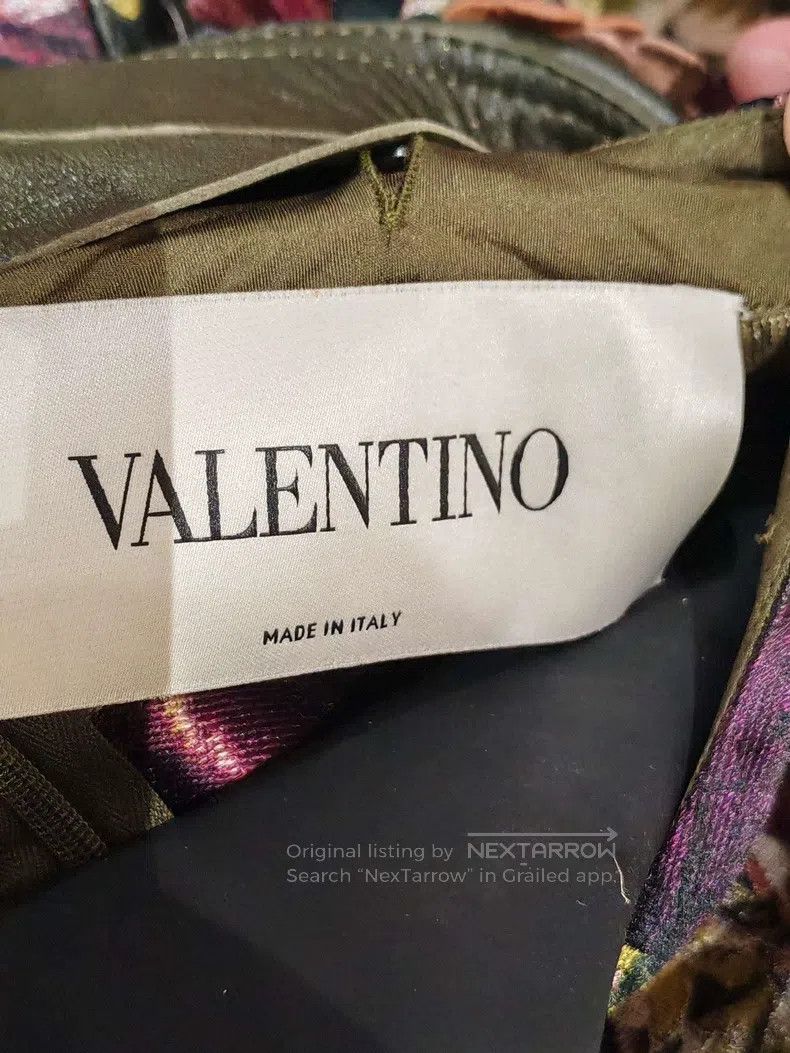 Valentino Valentino A brocade leather collar and a bustling dress Size S / US 4 / IT 40 - 3 Thumbnail