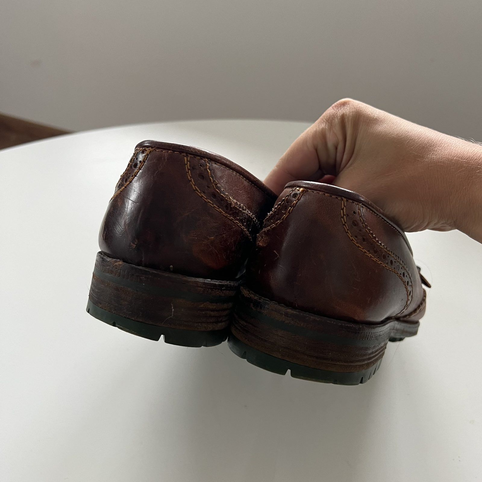 Vintage Rare Vintage 90s Alex Brown Loafers Formal Shoes 42 Size US 9.5 / EU 42-43 - 4 Thumbnail