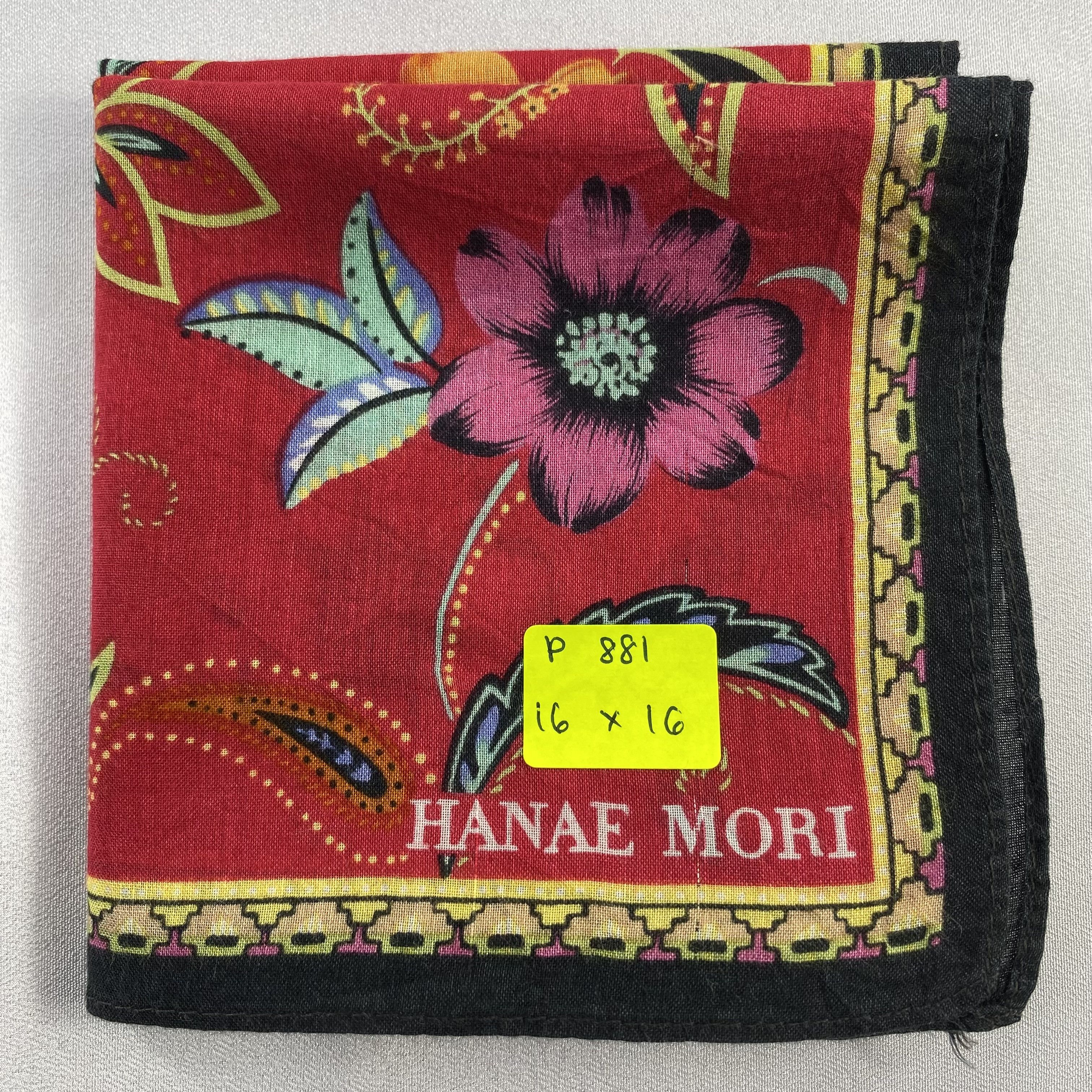 Hanae Mori × Vintage Hanae Mori Handkerchief / Neckerchief / Bandana-P881 Size ONE SIZE - 5 Thumbnail