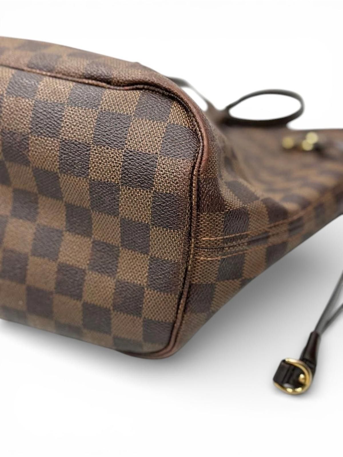 Louis Vuitton Louis Vuitton - Damier Ebene Canvas Neverfull MM Tote Bag Size ONE SIZE - 4 Thumbnail