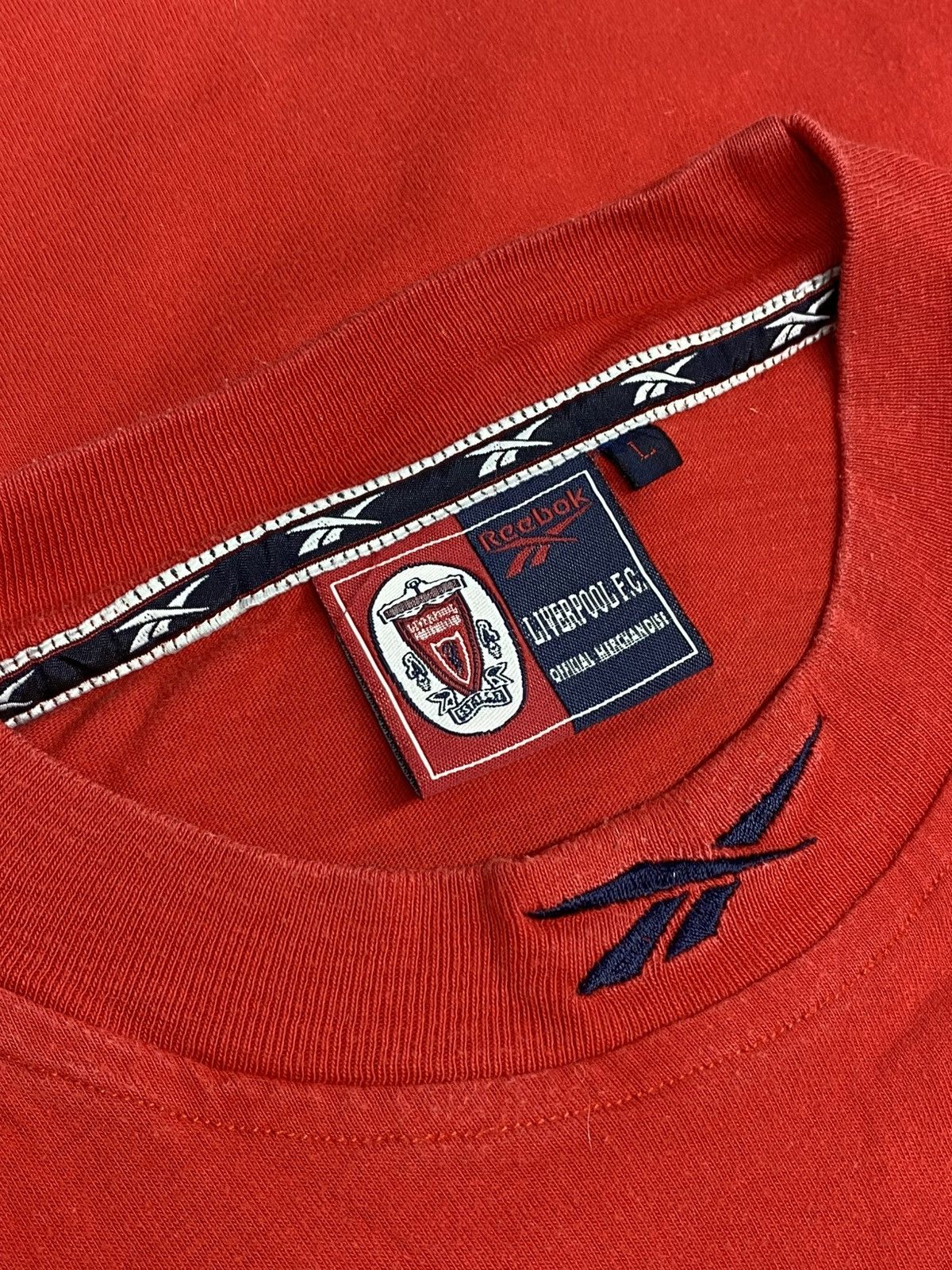 Reebok Vintage Reebok Liverpool FC 90s Cotton T-shirt Size US L / EU 52-54 / 3 - 11 Thumbnail