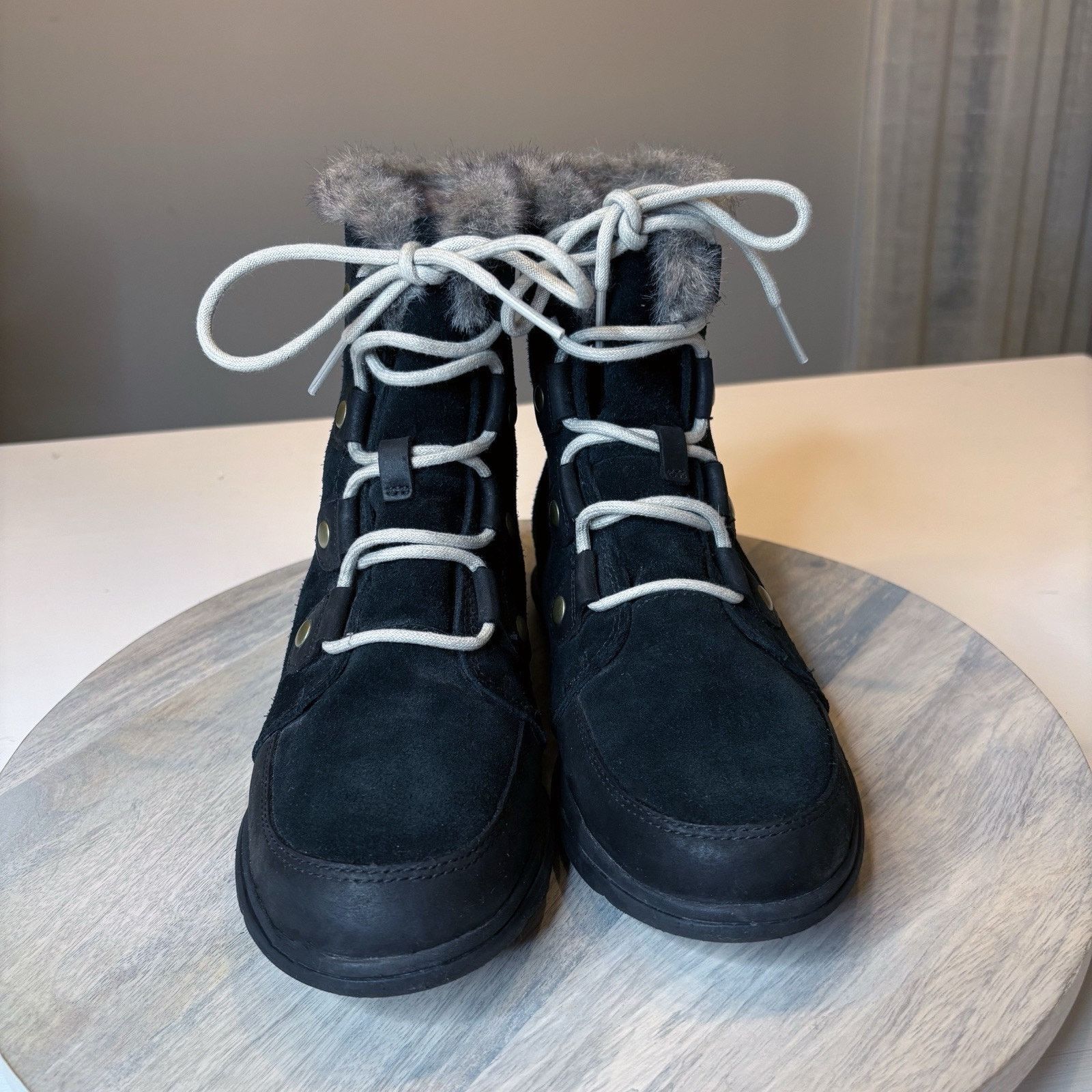 SOREL Sorel Explorer Next Joan Women's Black Suede Boots Size 8.5 Size US 8.5 / IT 38.5 - 3 Thumbnail