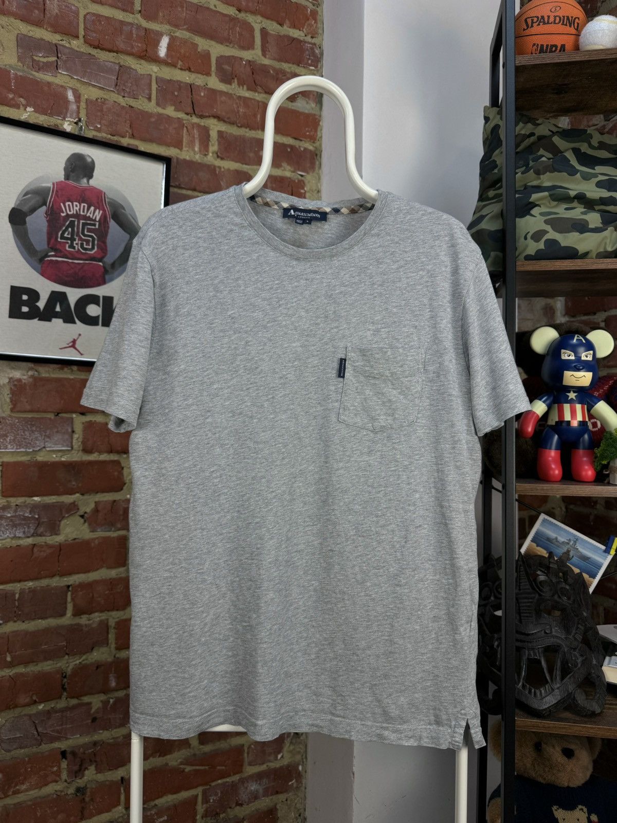 Aquascutum Aquascutum London Pockets Grey Short Sleeve T-Shirt Size US L / EU 52-54 / 3 - 2 Thumbnail