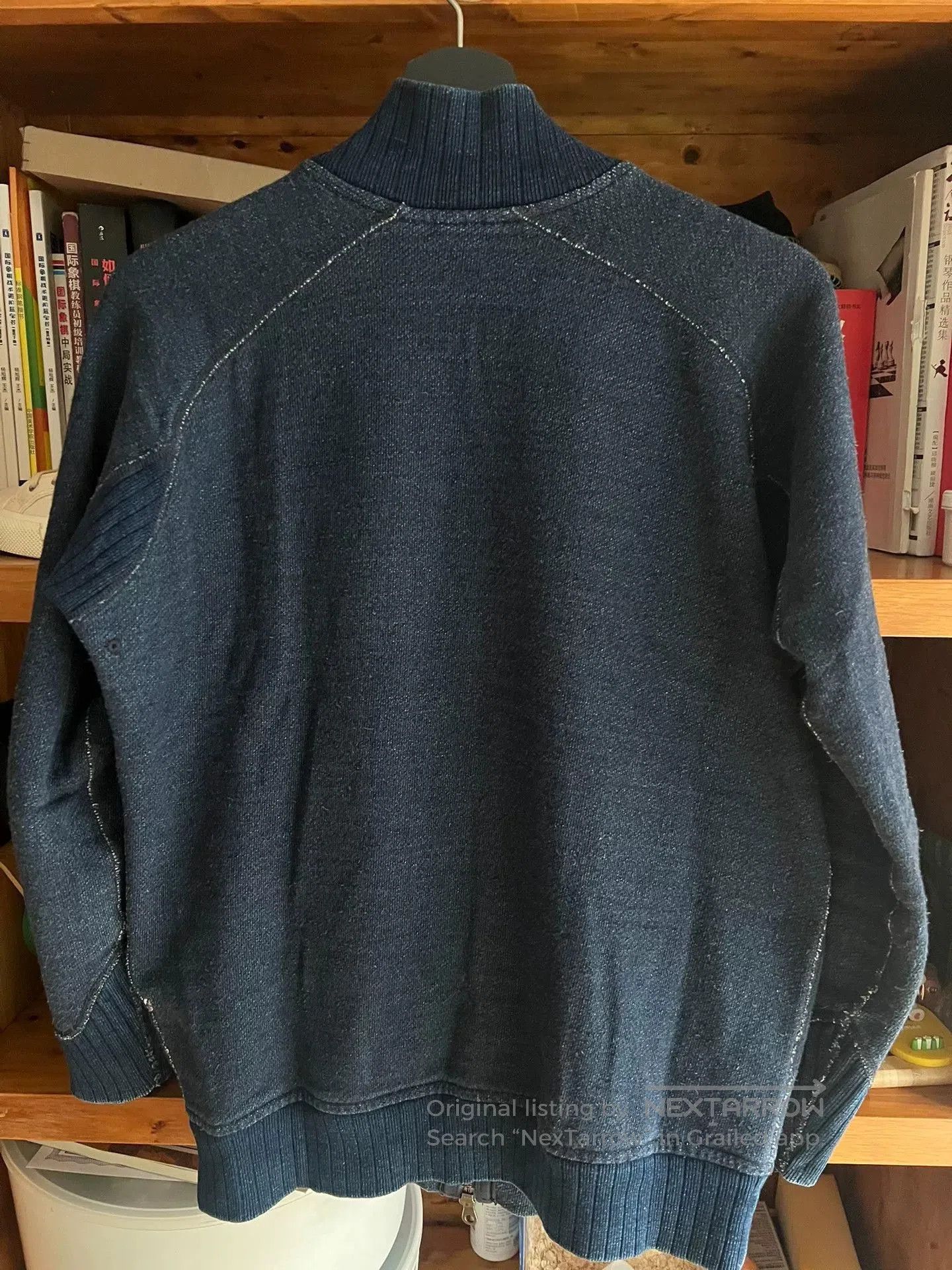 Pure Blue Japan pure blue japan indigo dyed sweatshirt jacket. Size US M / EU 48-50 / 2 - 7 Thumbnail