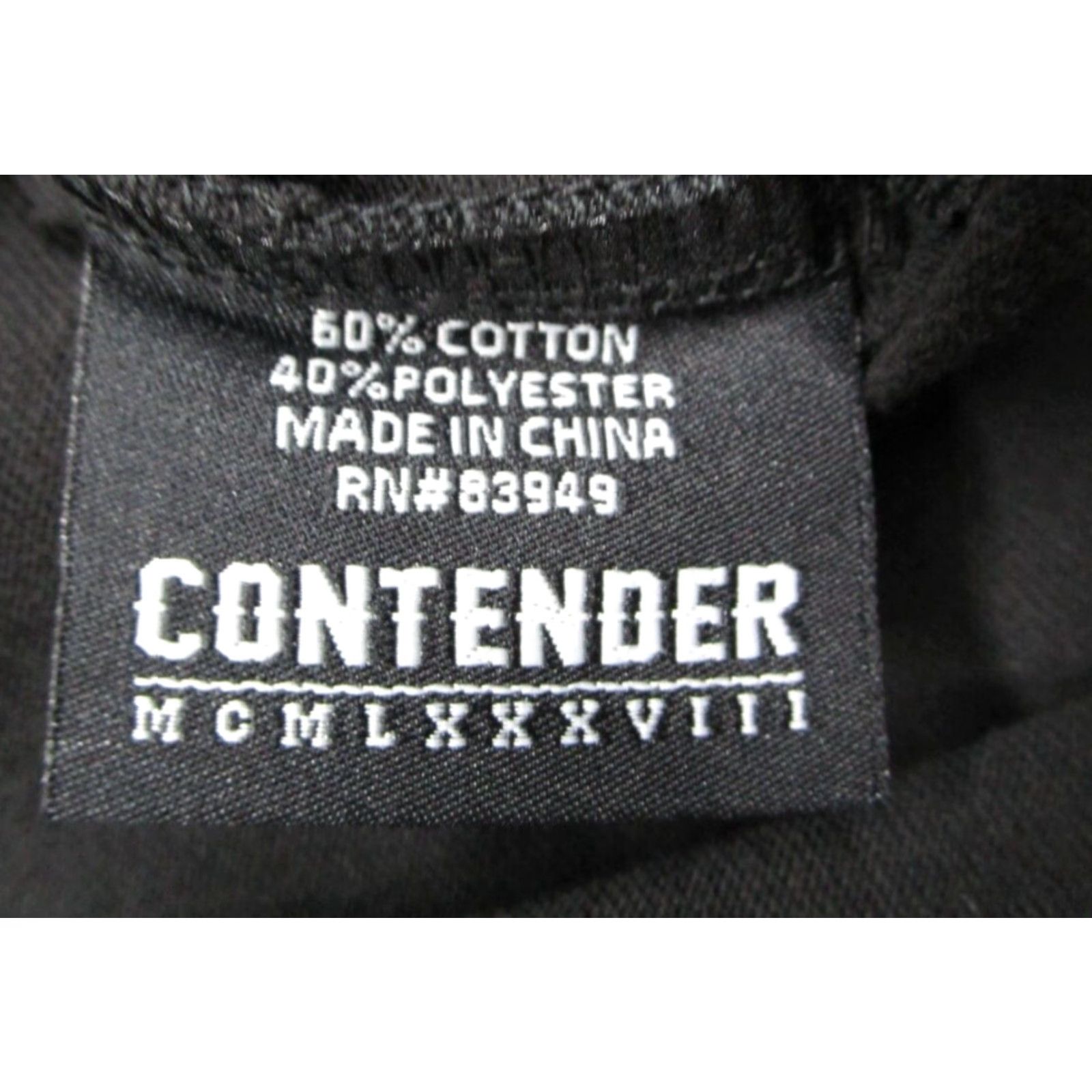 Vintage VINTAGE Contender T-Shirt Mens Large Black Short Sleeve Crew Neck Tiger Graphic 80s Camouflage Size US L / EU 52-54 / 3 - 4 Thumbnail