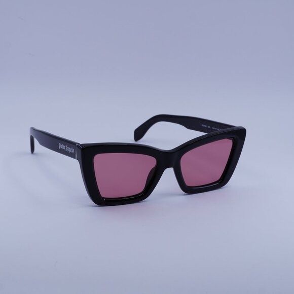 Palm Angels Palm Angels PERI091 ROSEVILLE 1021 Sunglasses Black Cat Eye Size ONE SIZE - 3 Thumbnail