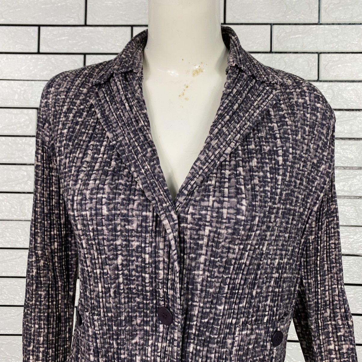 Issey Miyake 🔥BUTTON UPS PLEATED JACKET PLEATS PLEASE ISSEY MIYAKE Size M / US 6-8 / IT 42-44 - 4 Thumbnail