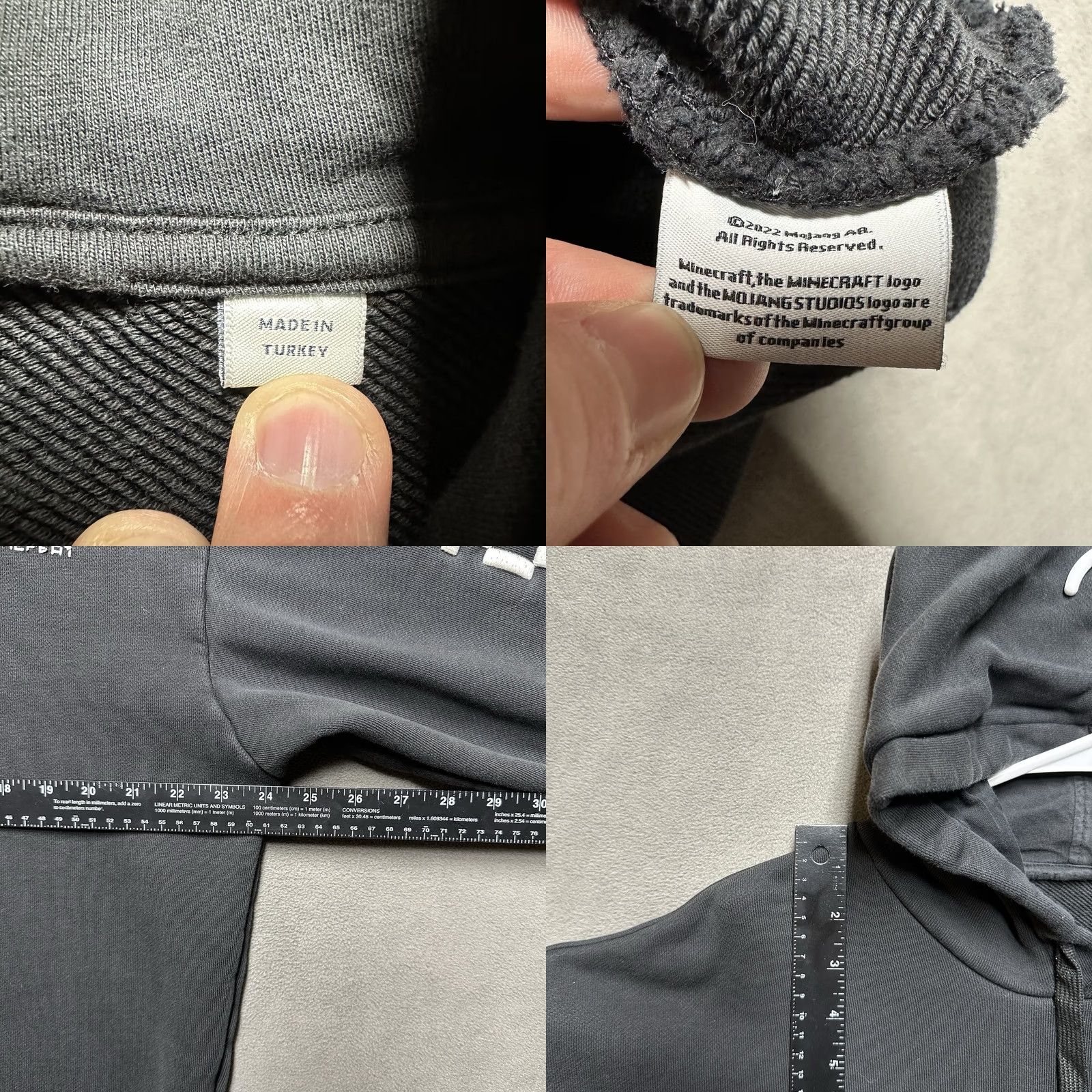 Lacoste Lacoste LIVE x Minecraft Sweatshirt Mens XL Black Loose Fit Terry Hoodie GUC Size US XL / EU 56 / 4 - 8 Thumbnail