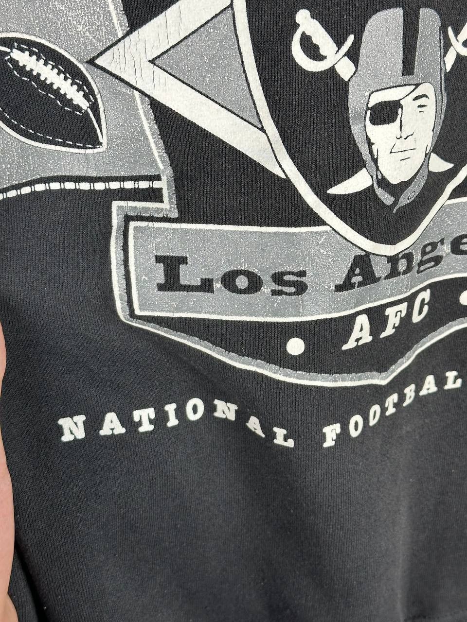 NFL Vintage Los Angeles Raiders Baggy Sweatshirt faded Size US L / EU 52-54 / 3 - 7 Thumbnail