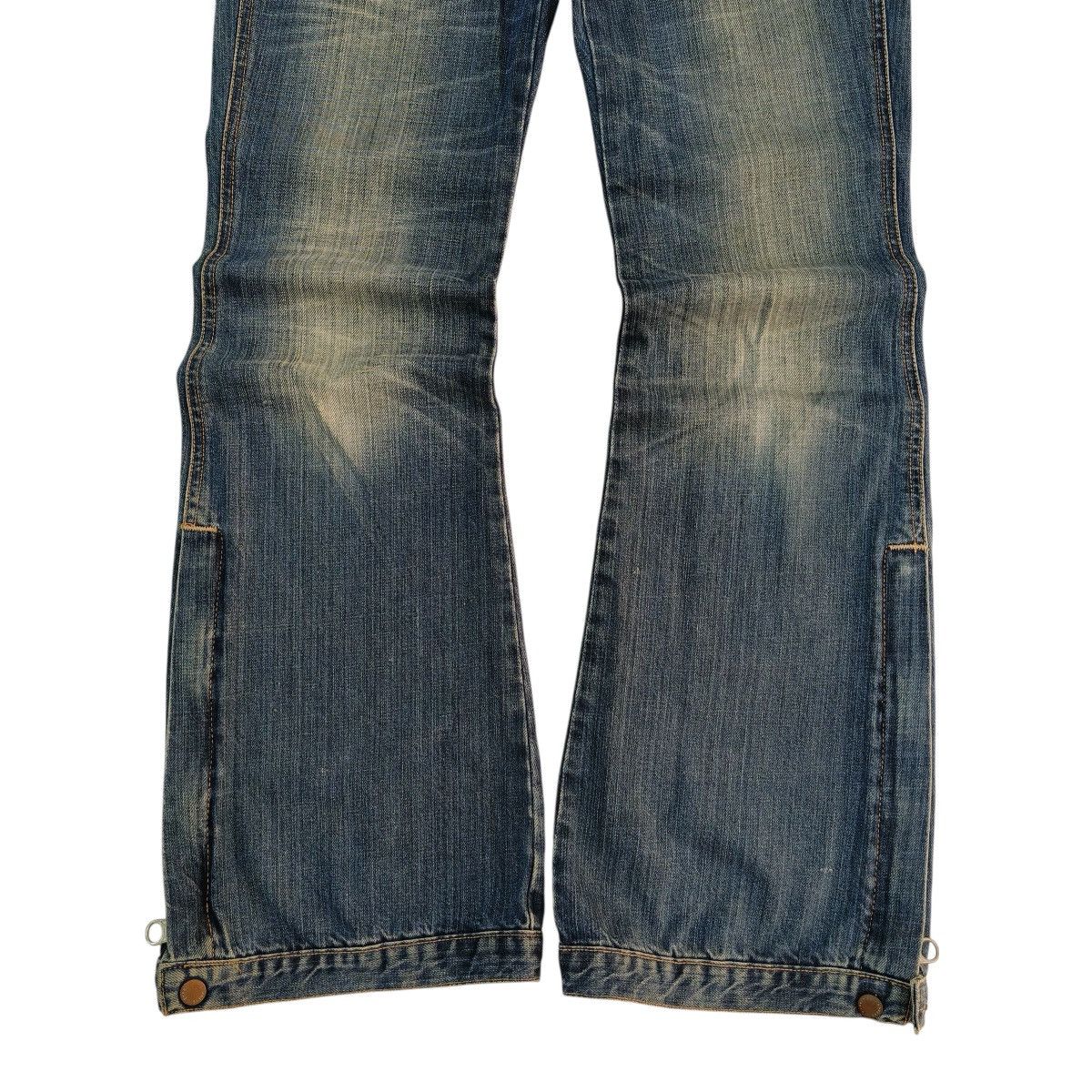 Express Vintage Y2K Express Bush Pant Flare Denim Zip Ankle Size US 29 - 4 Thumbnail