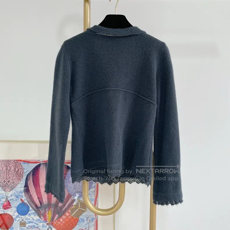 Louis Vuitton Louis Vuitton Double-breasted knit jacket Size S / US 4 / IT 40 - 2 Thumbnail