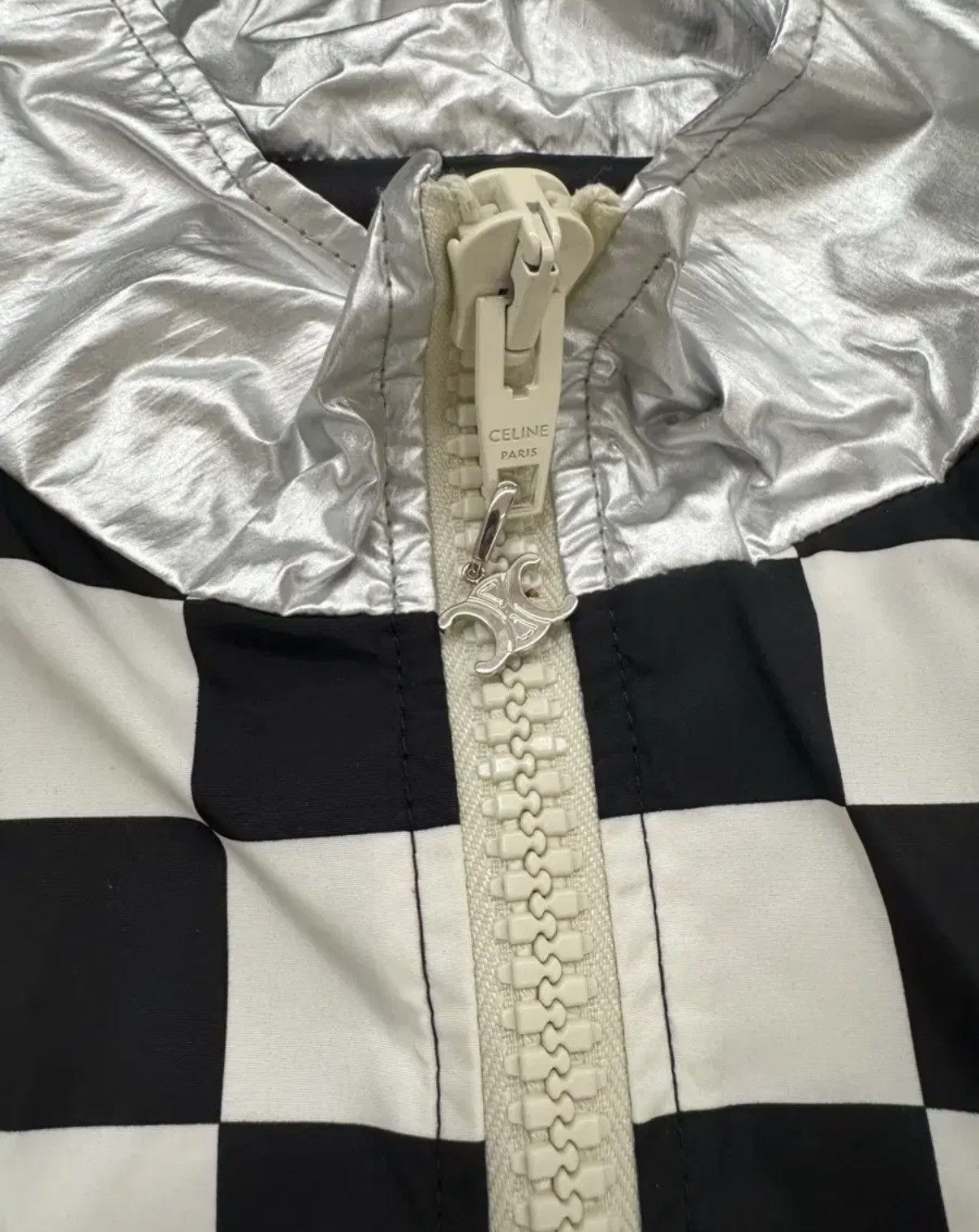 Celine Celine 21SS checkerboard metalic loose jacket sz50 Size US M / EU 48-50 / 2 - 5 Thumbnail