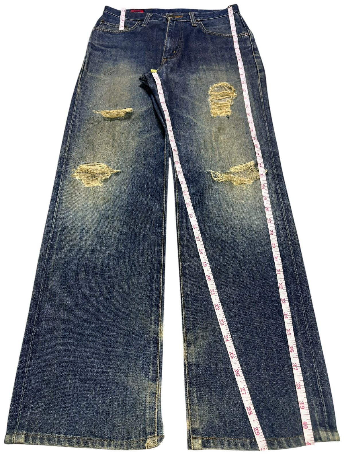 Edwin Vintage Edwin 503 Mud Wash Distressed Loose Jeans Size US 29 - 13 Thumbnail