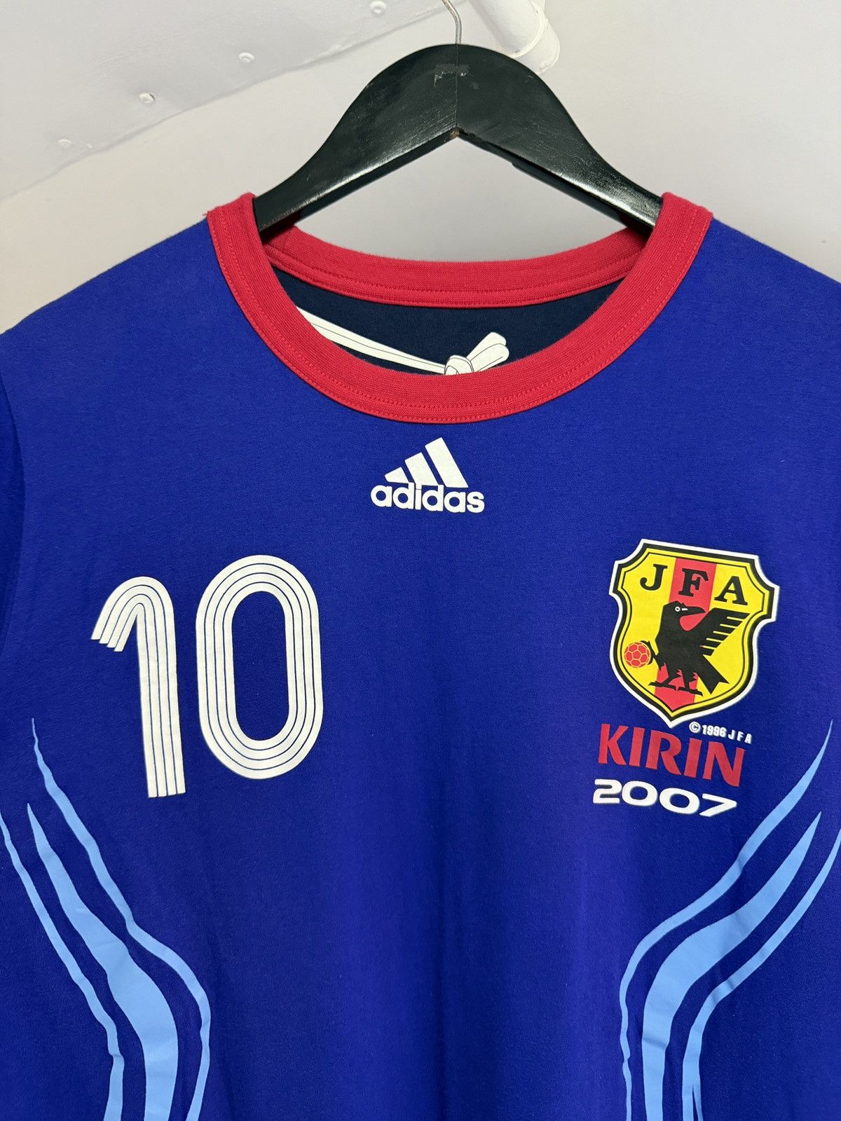 Adidas Vintage JFA 2007 Adidas Reversible T-shirt Size US L / EU 52-54 / 3 - 3 Thumbnail