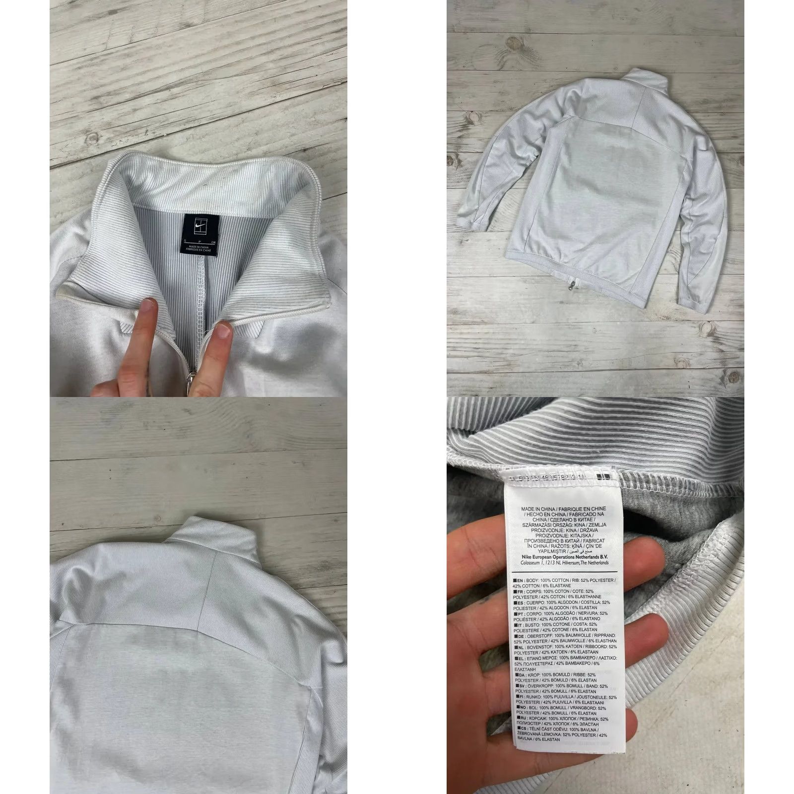 Nike VINTAGE Nike RF Track Jacket White S Men Sports Tennis Size US S / EU 44-46 / 1 - 9 Thumbnail