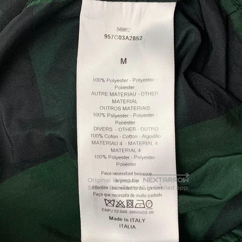 Dior Dior Dark green plaid bee embroidery hooded half-zipper lo Size M / US 6-8 / IT 42-44 - 7 Thumbnail