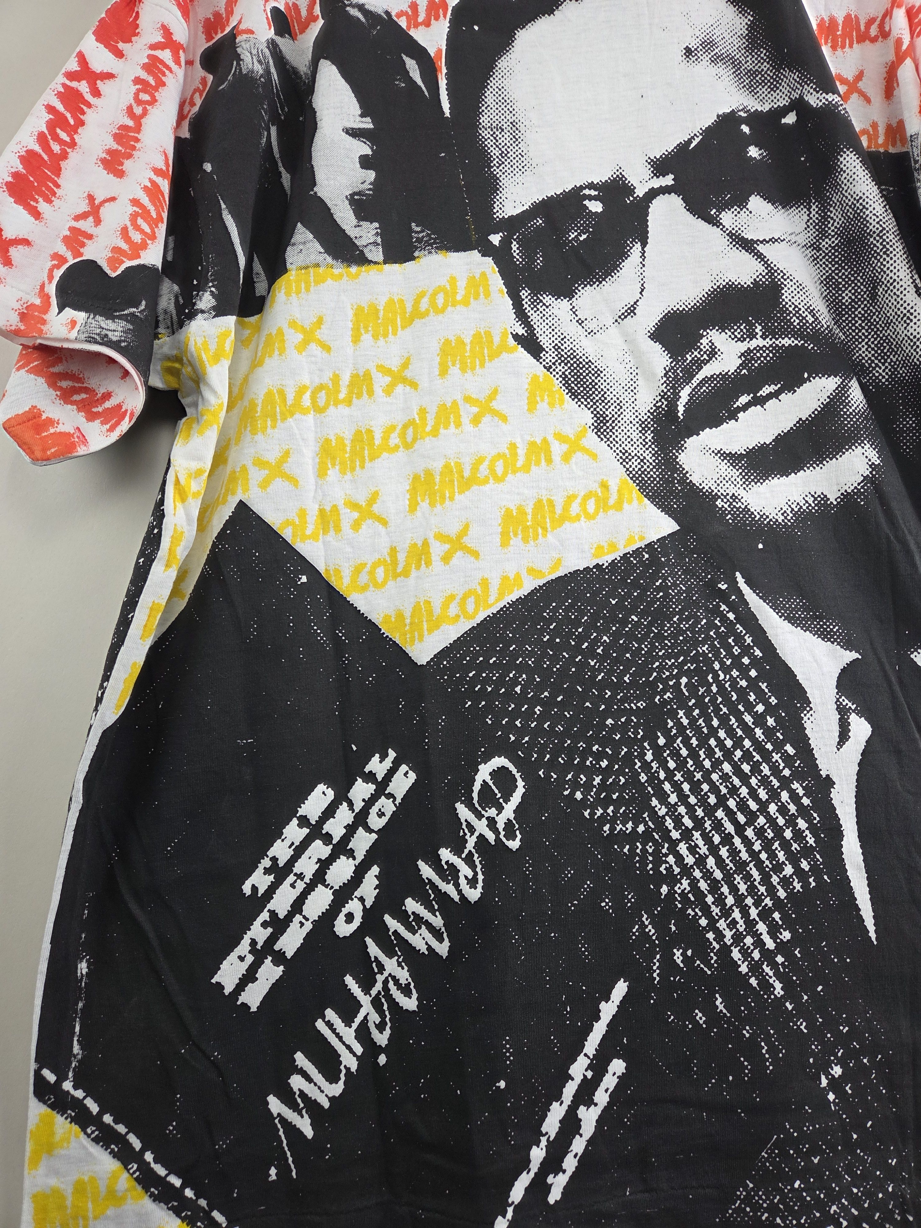 Band Tees × Rap Tees × Vintage 90s Malcolm X The heritage of Muhammad All over print L Size US L / EU 52-54 / 3 - 7 Thumbnail
