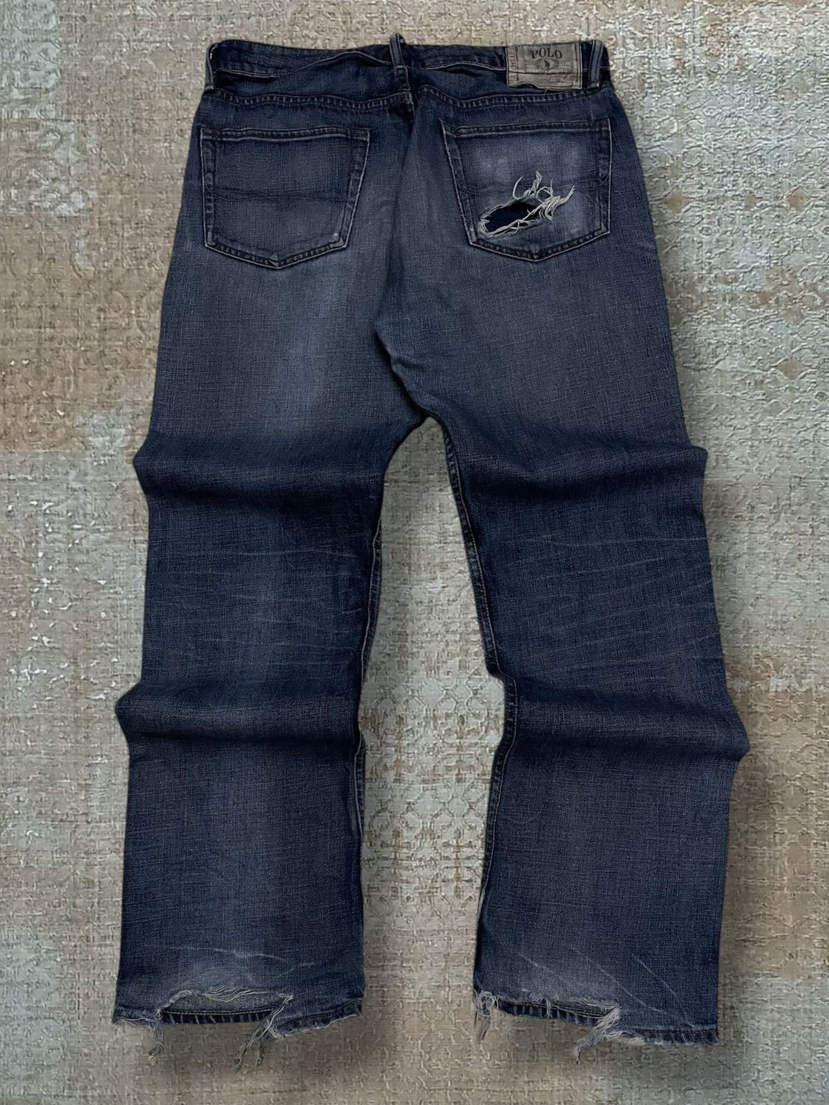 Polo Ralph Lauren Vintage 90s Designer Polo Raplh Lauren Distressed Denim Size US 34 / EU 50 - 6 Thumbnail