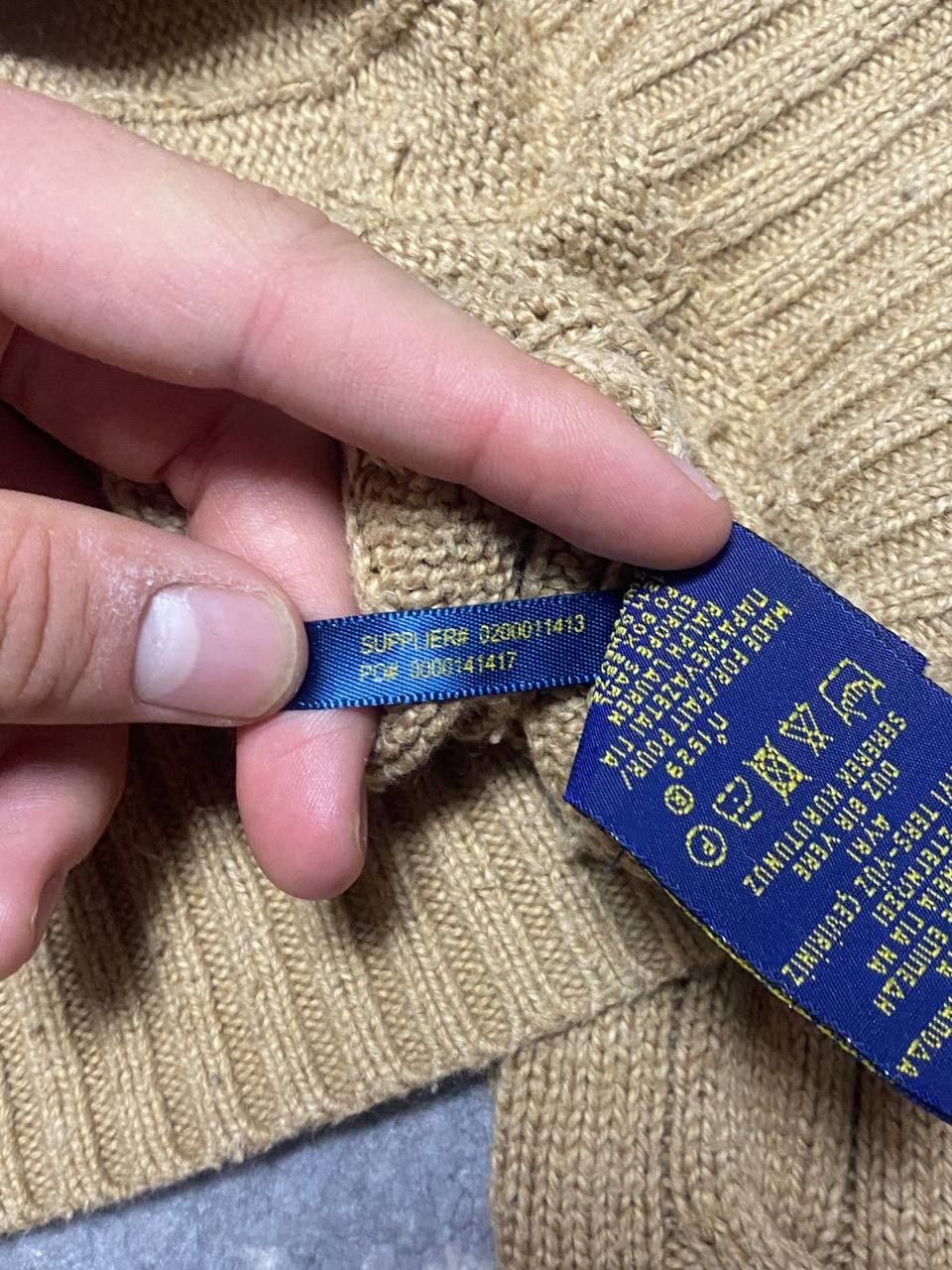 Polo Ralph Lauren 🧵 Polo Ralph Lauren Cable Knit Sweater — Classic Beige Size US XS / EU 42 / 0 - 4 Thumbnail