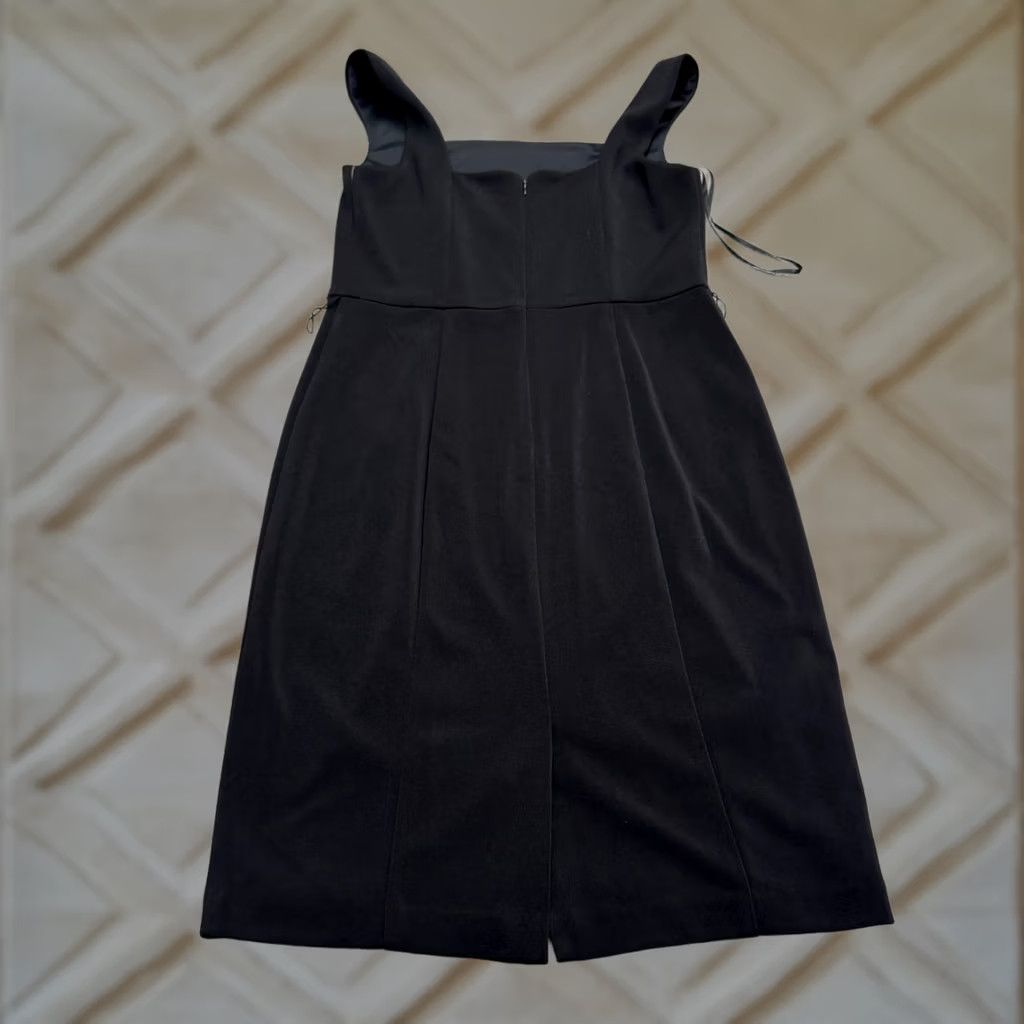 Vintage Harper Rose Neck Sheath Dress Womens 12 Black Sleeveless Knee Length NWT Size XL / US 12-14 / IT 48-50 - 1 Thumbnail